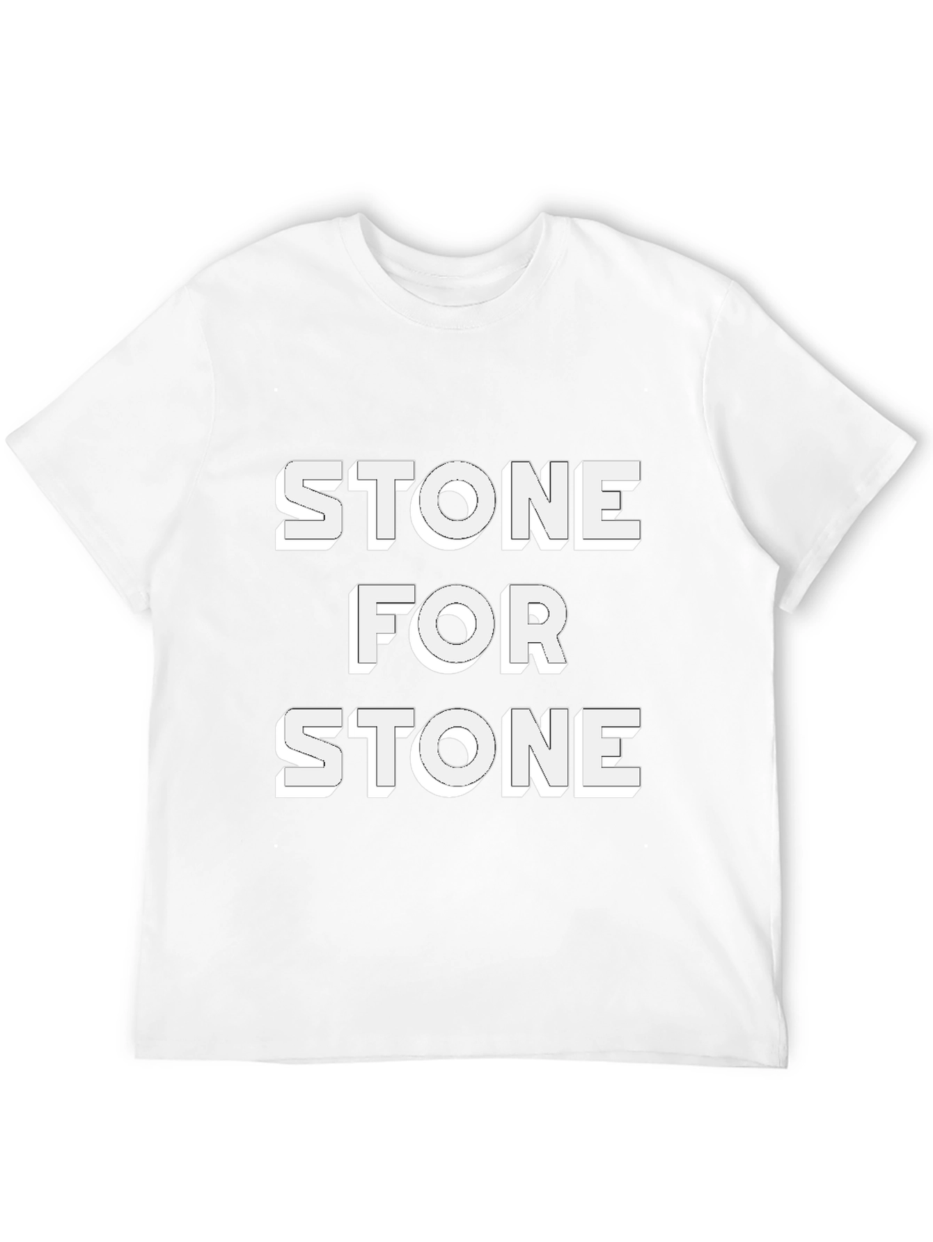 Stone For Stone Black Graphic Tee