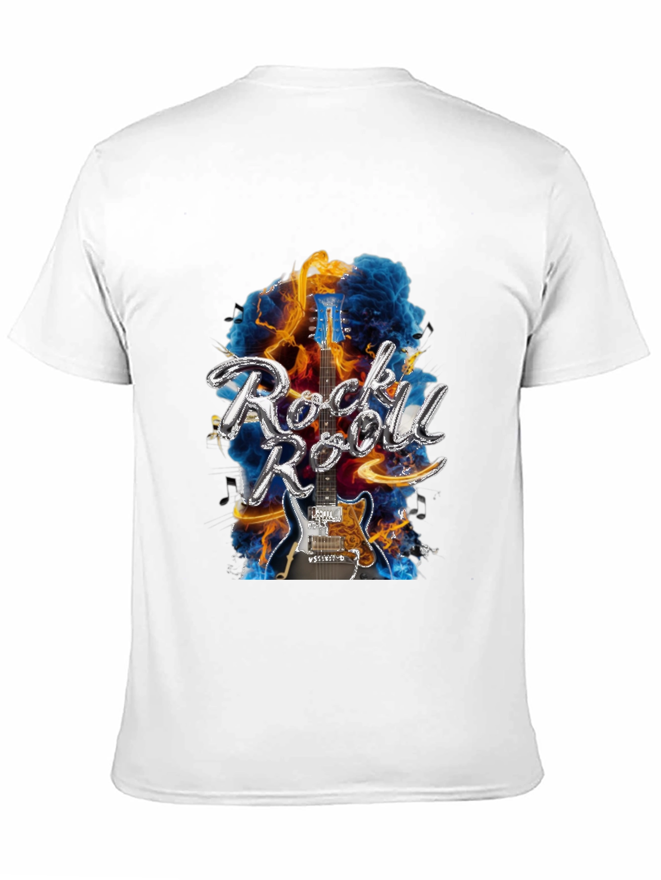 Rock n Roll Guitar Black T-Shirt
