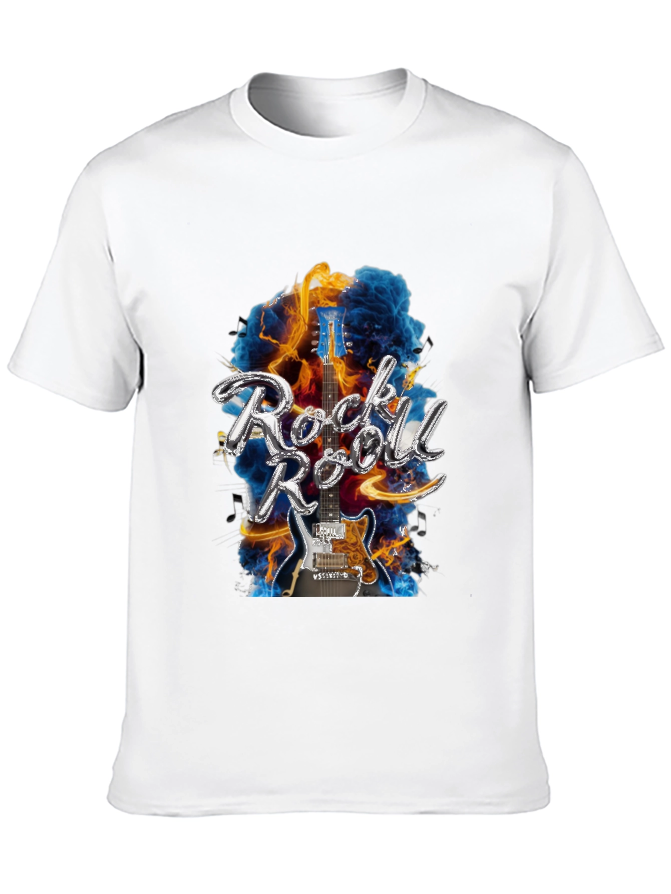 Rock n Roll Guitar Black T-Shirt