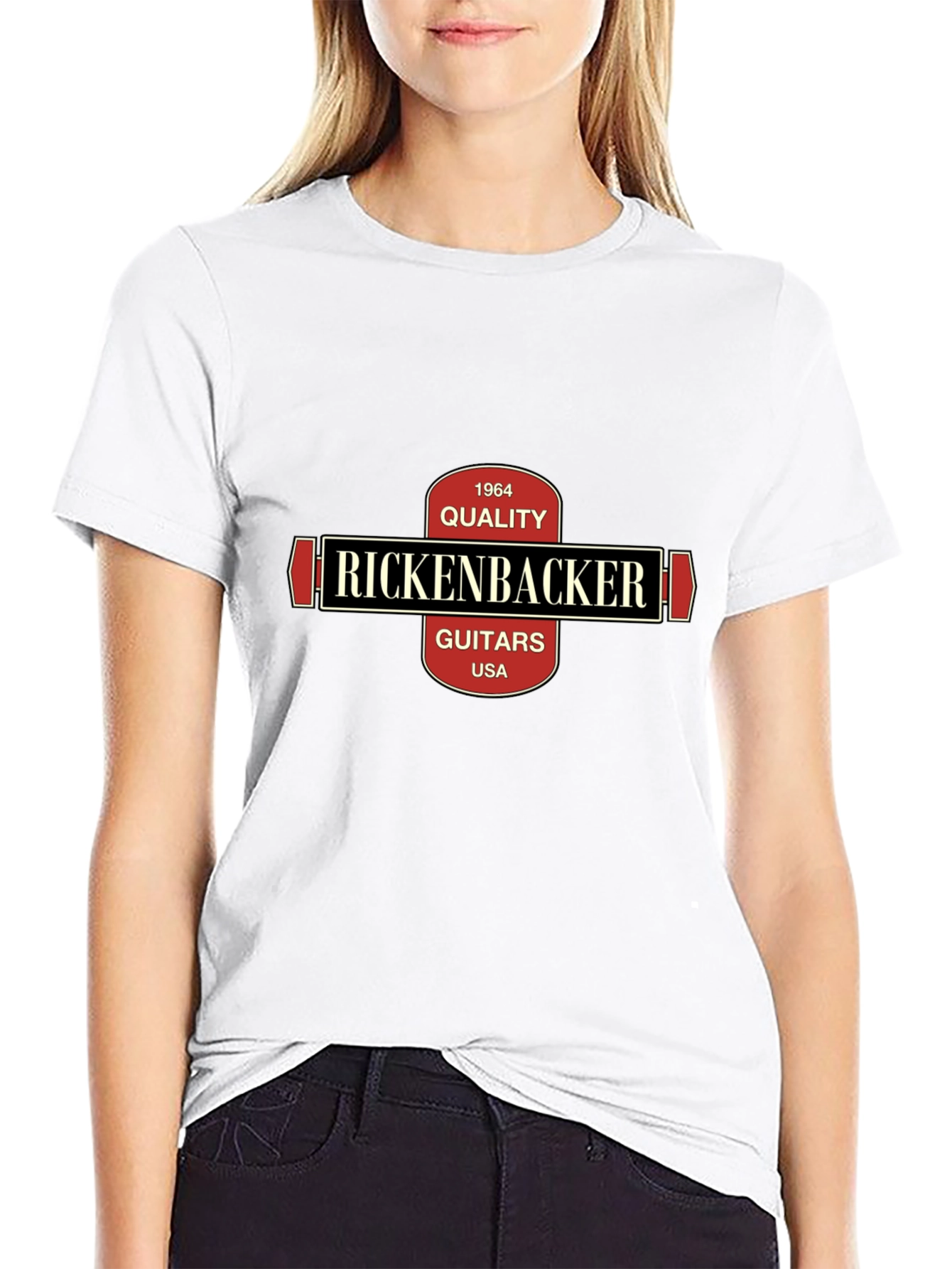 Rickenbacker Guitars Black T-Shirt