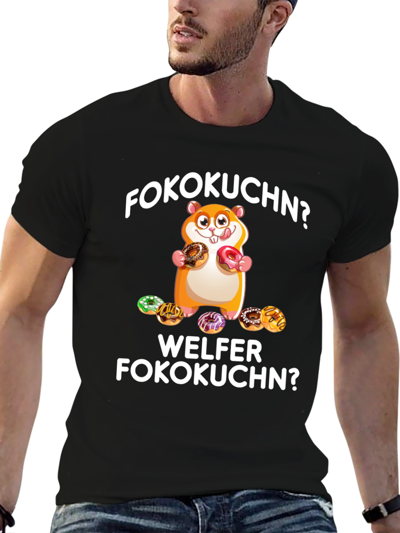 Fokokuchn? Hamster Doughnut Graphic Tee