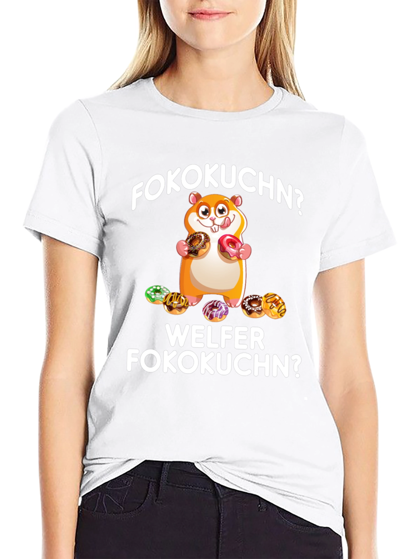 Fokokuchn? Hamster Doughnut Graphic Tee