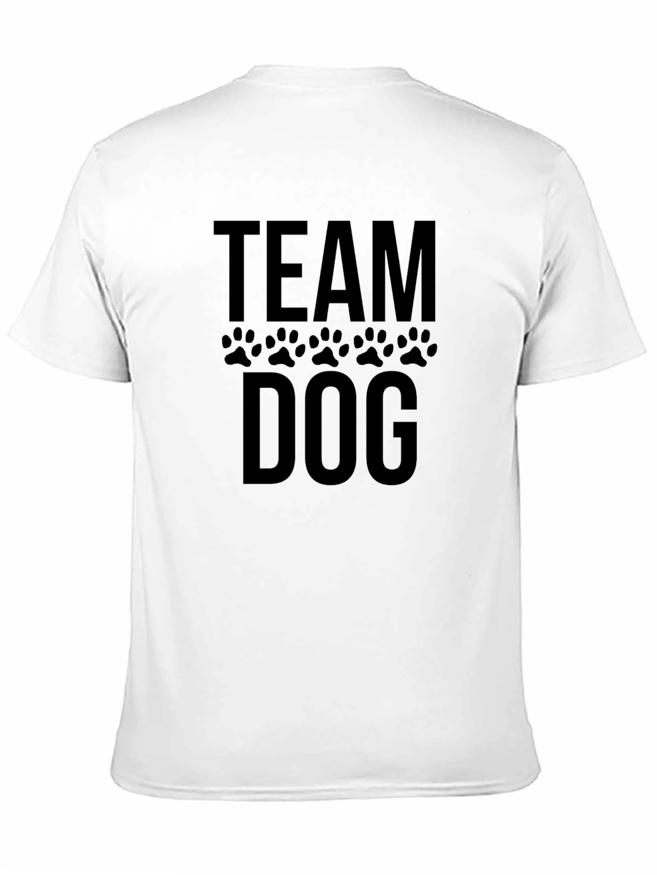 Team Dog Graphic T-Shirt - Black Crew Neck Tee