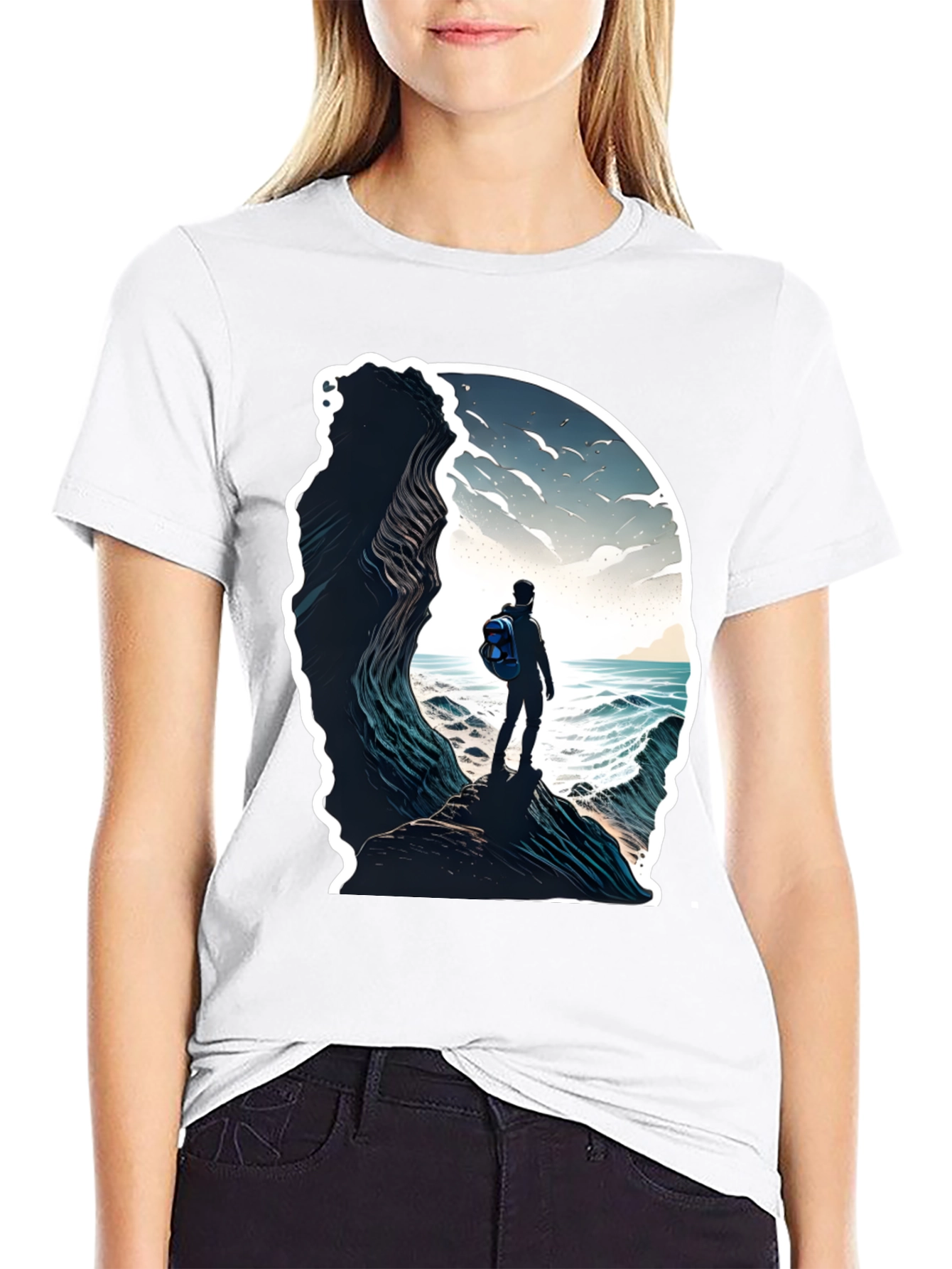 Ocean View Graphic Tee - Adventure Awaits