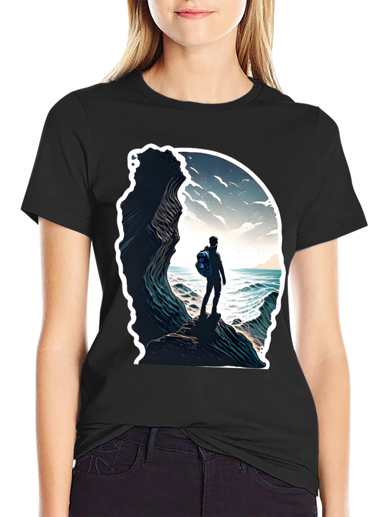 Ocean View Graphic Tee - Adventure Awaits