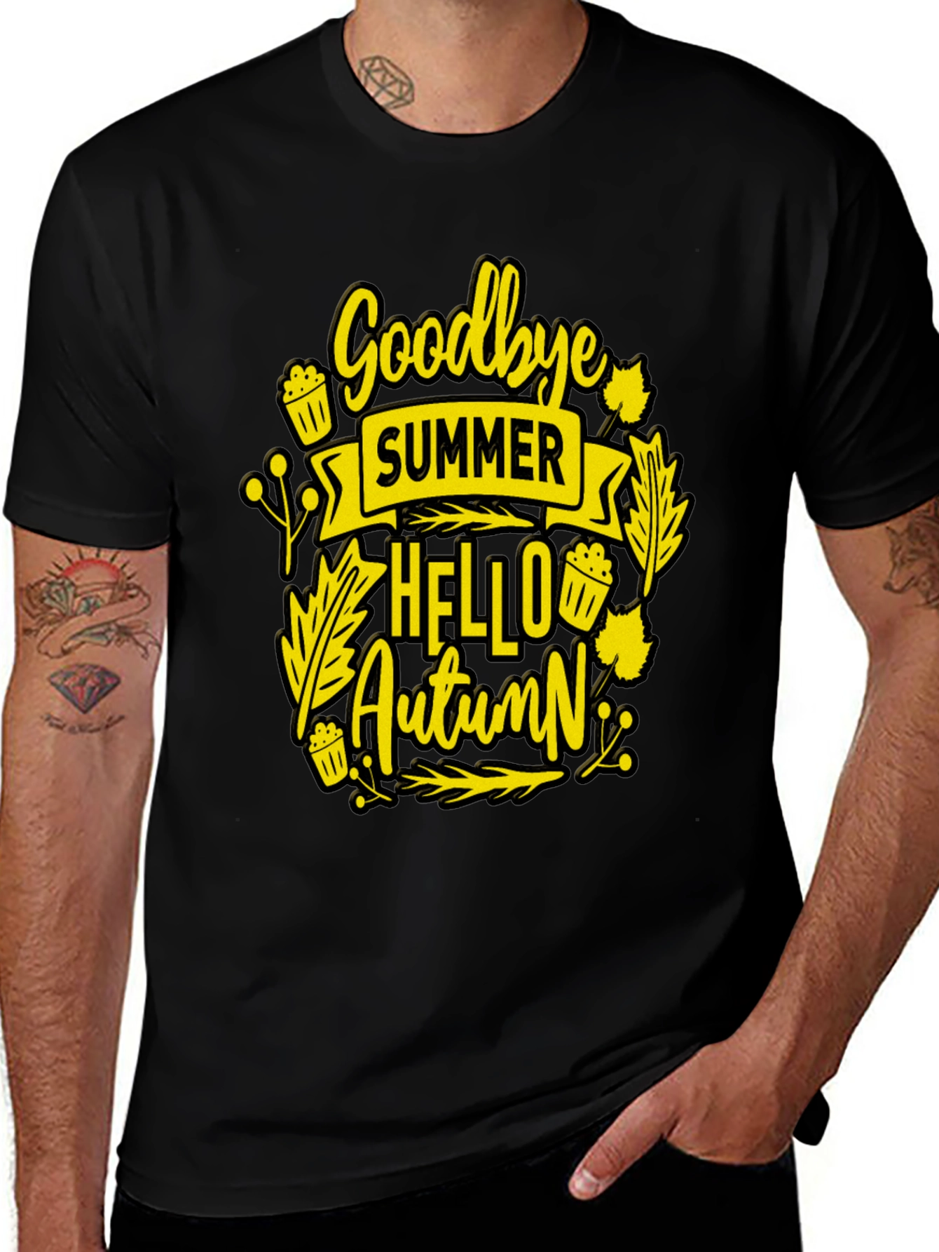 Goodbye Summer Hello Autumn Graphic Tee