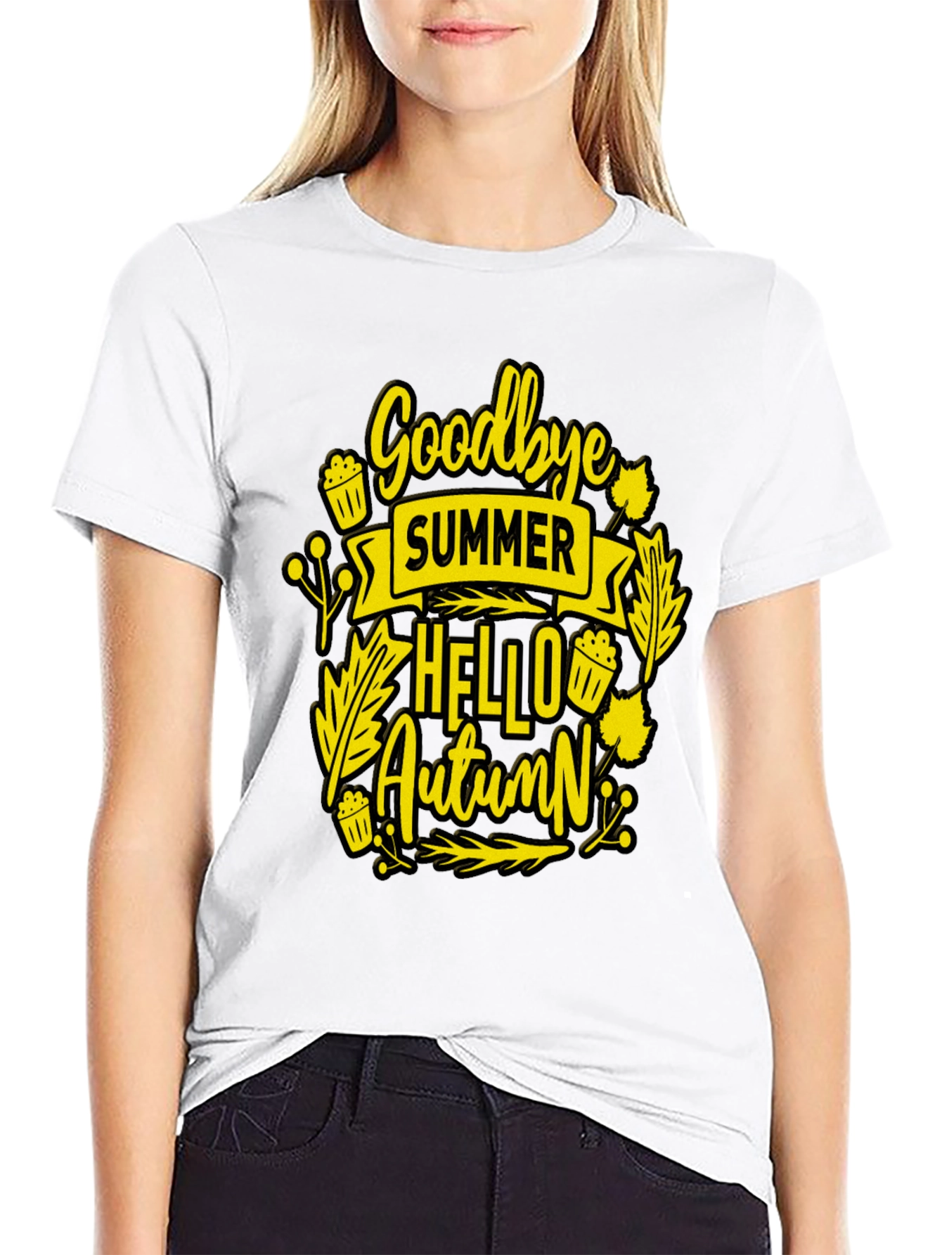 Goodbye Summer Hello Autumn Graphic Tee