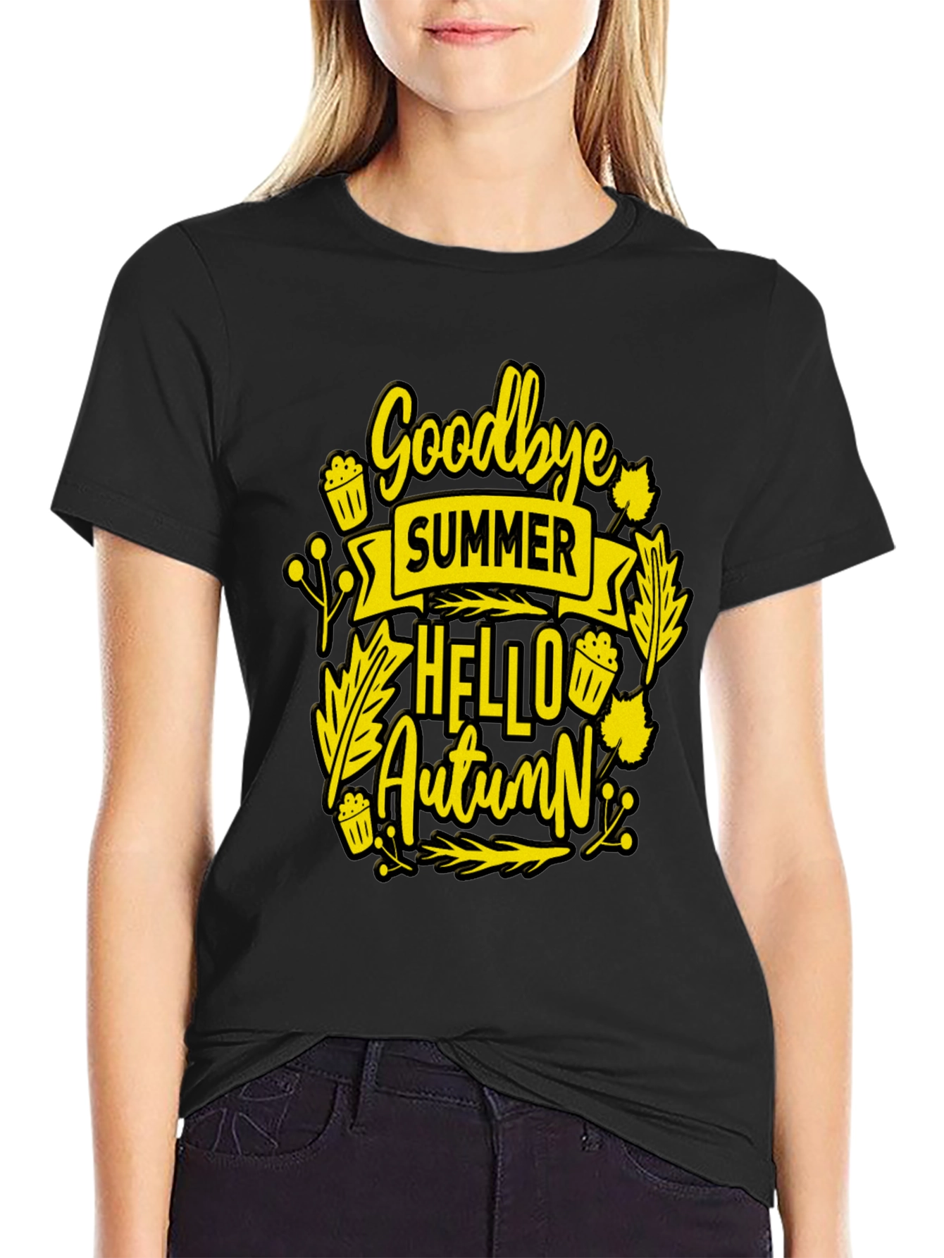 Goodbye Summer Hello Autumn Graphic Tee