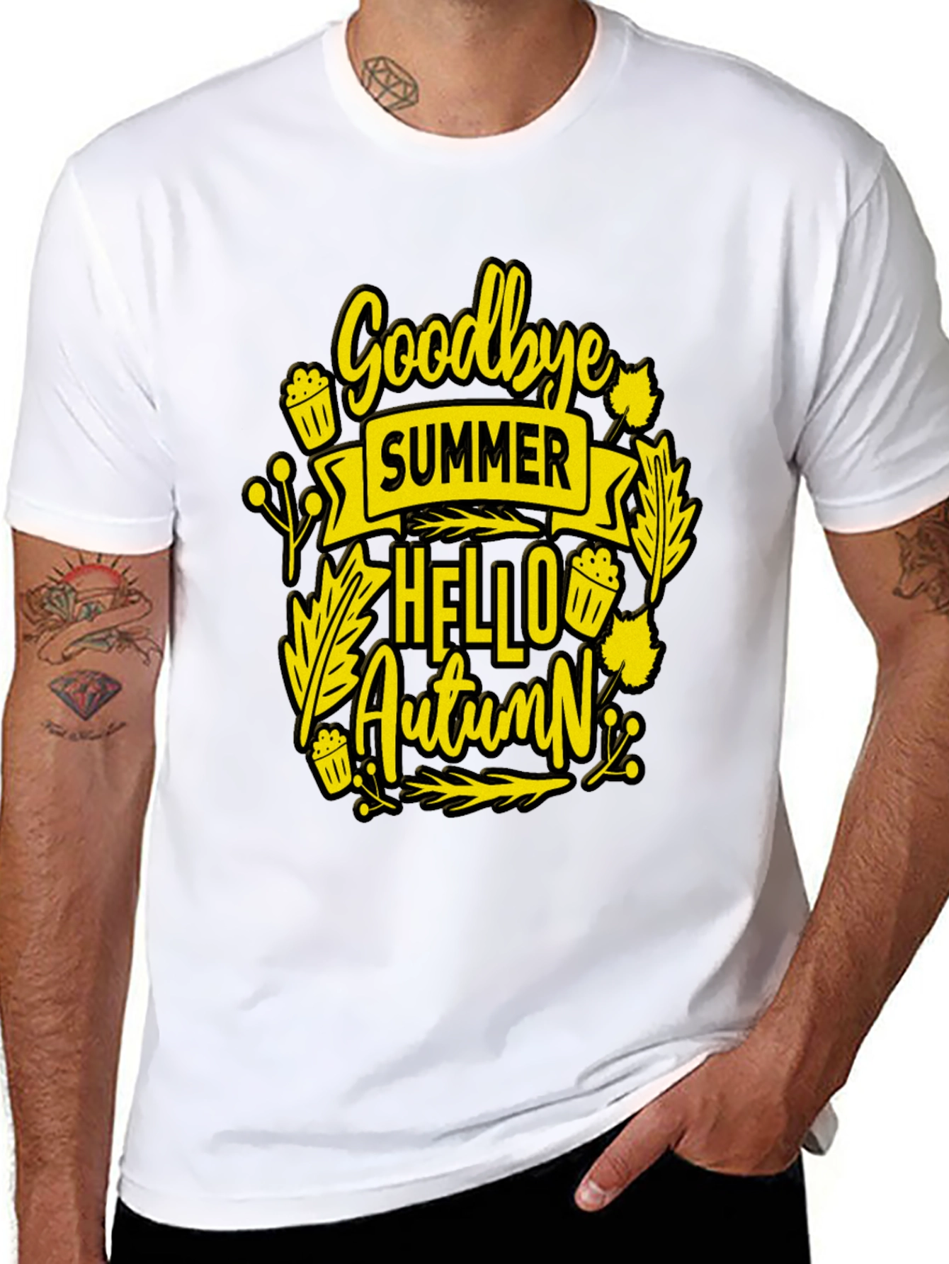 Goodbye Summer Hello Autumn Graphic Tee