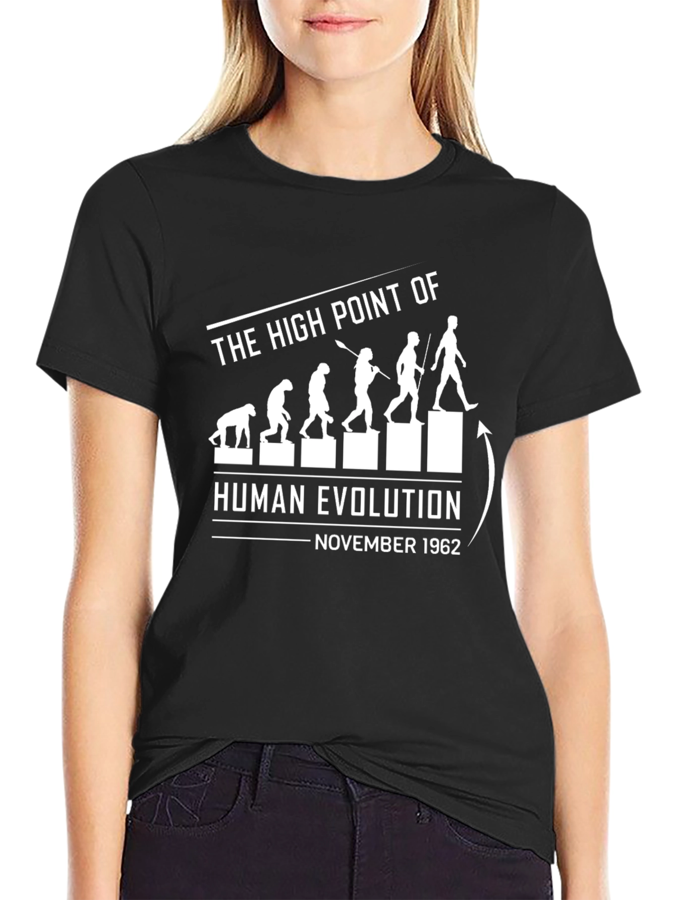 Evolution November 1962 Mens Black T-Shirt