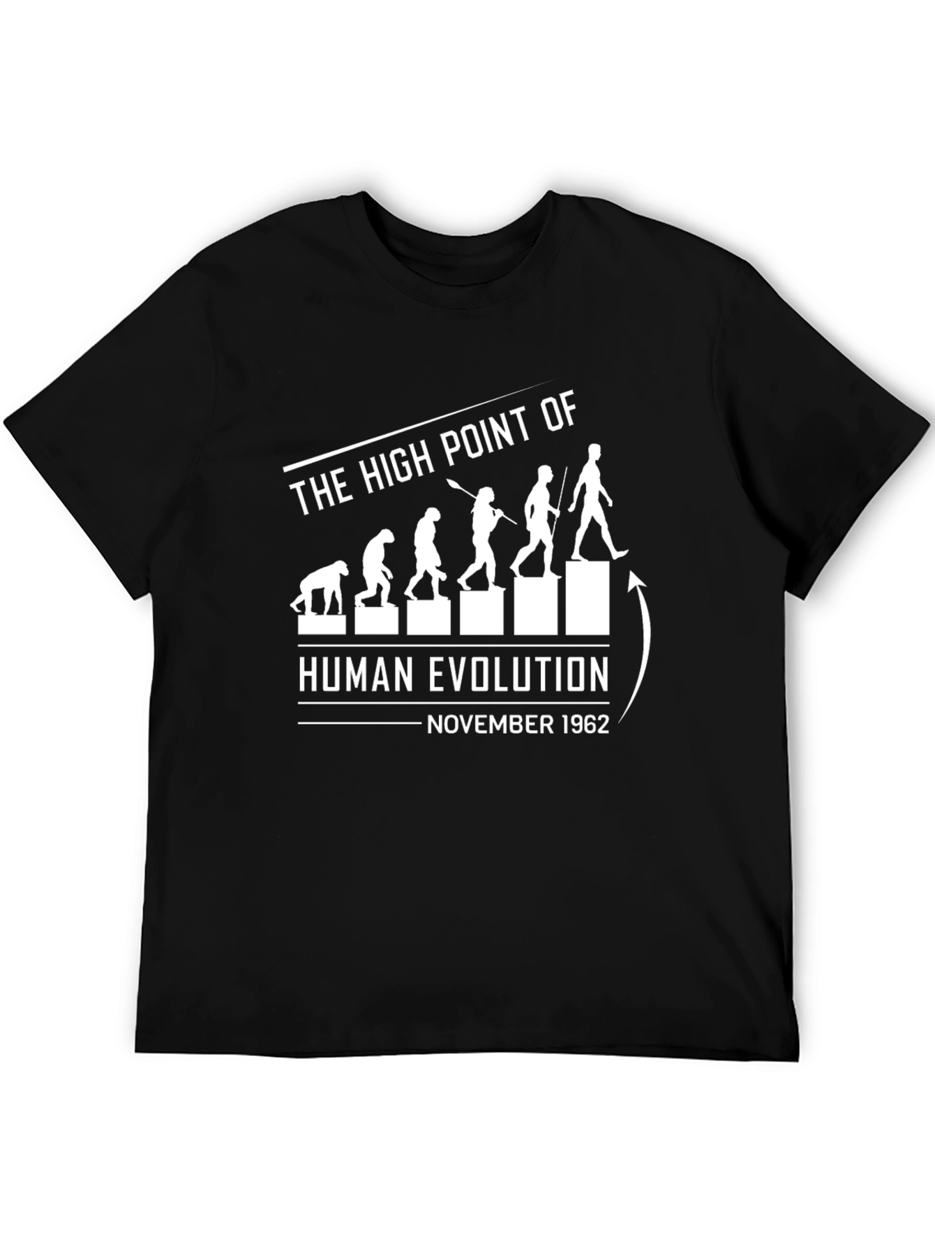 Evolution November 1962 Mens Black T-Shirt