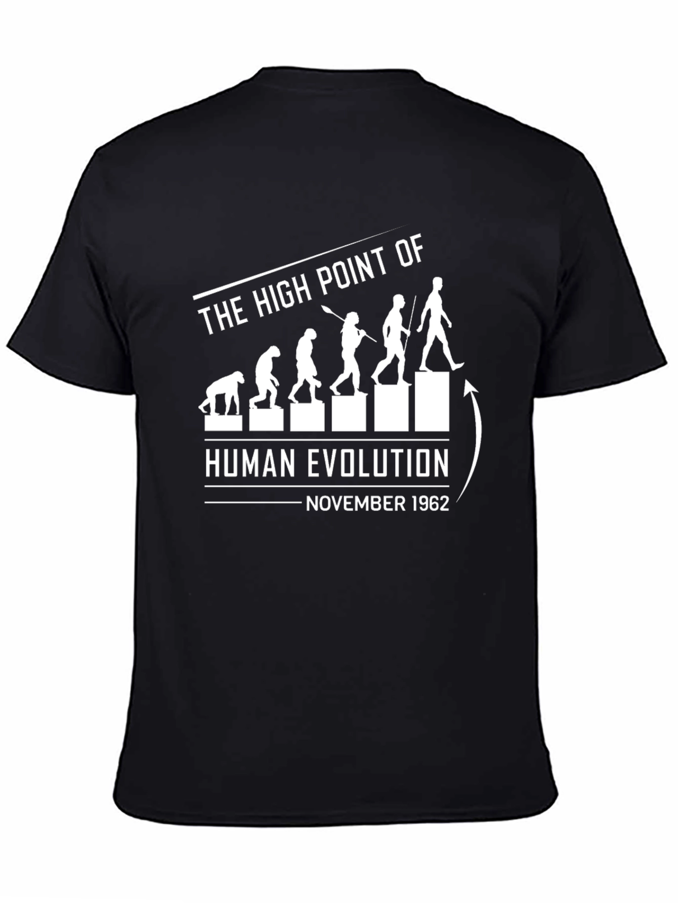 Evolution November 1962 Mens Black T-Shirt