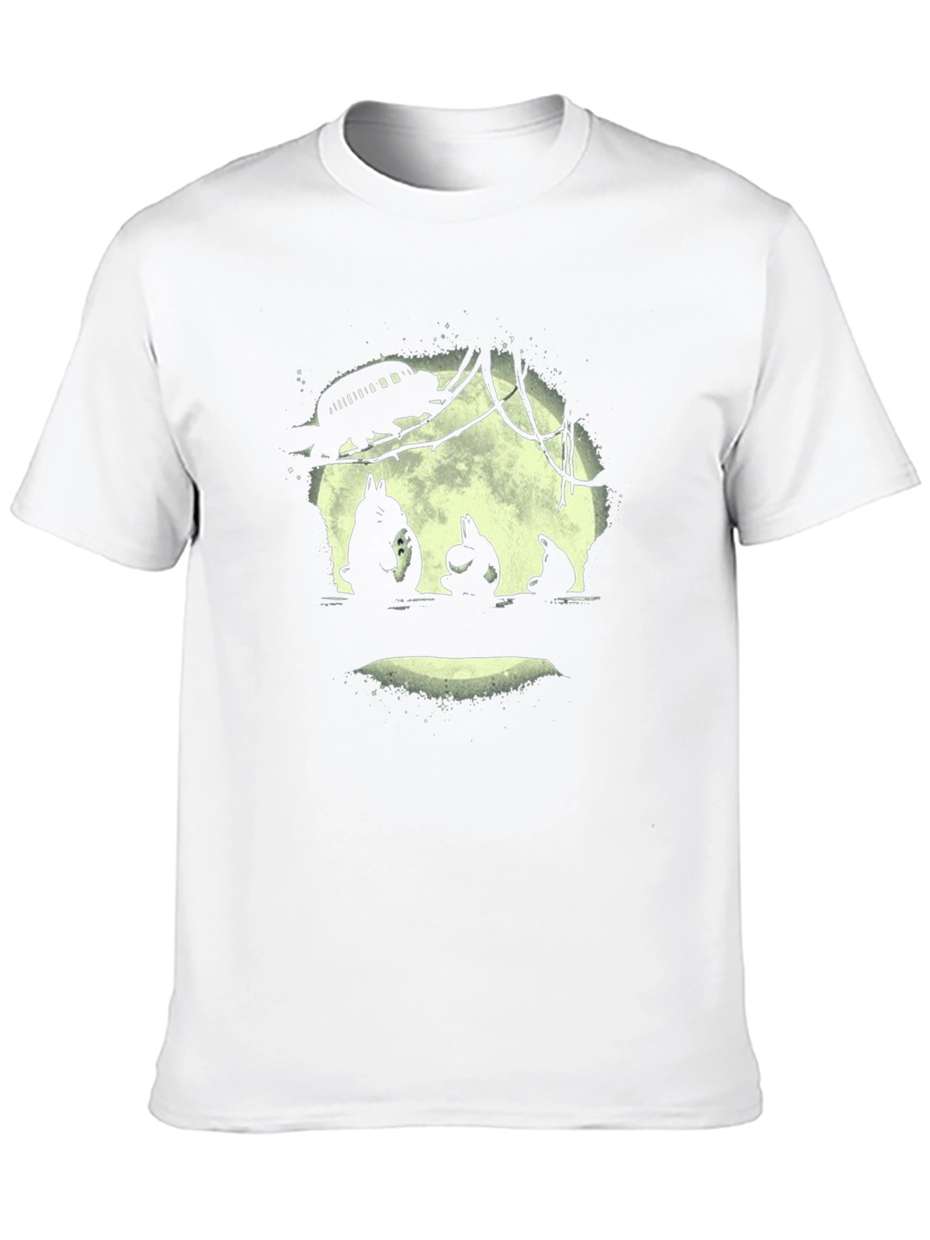 Totoro Moon Silhouette Graphic Tee
