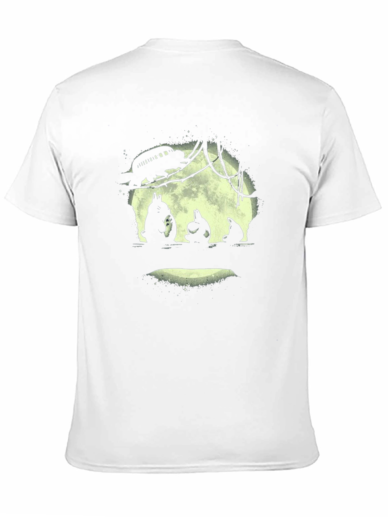 Totoro Moon Silhouette Graphic Tee