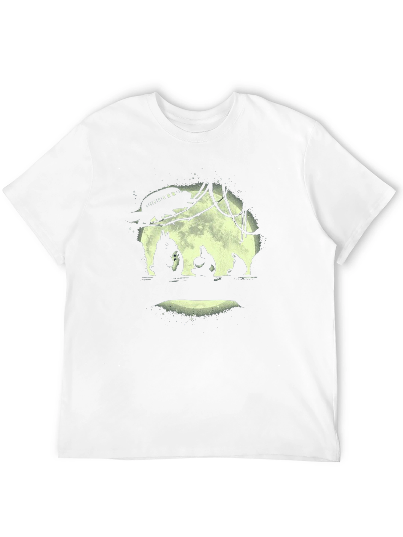Totoro Moon Silhouette Graphic Tee
