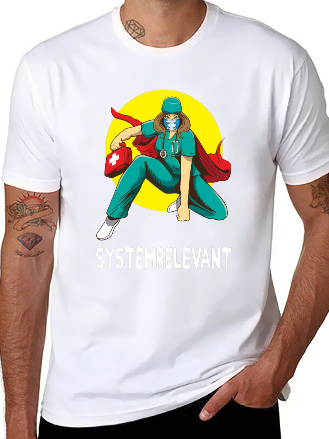 Systemrelevant Super Nurse T-Shirt