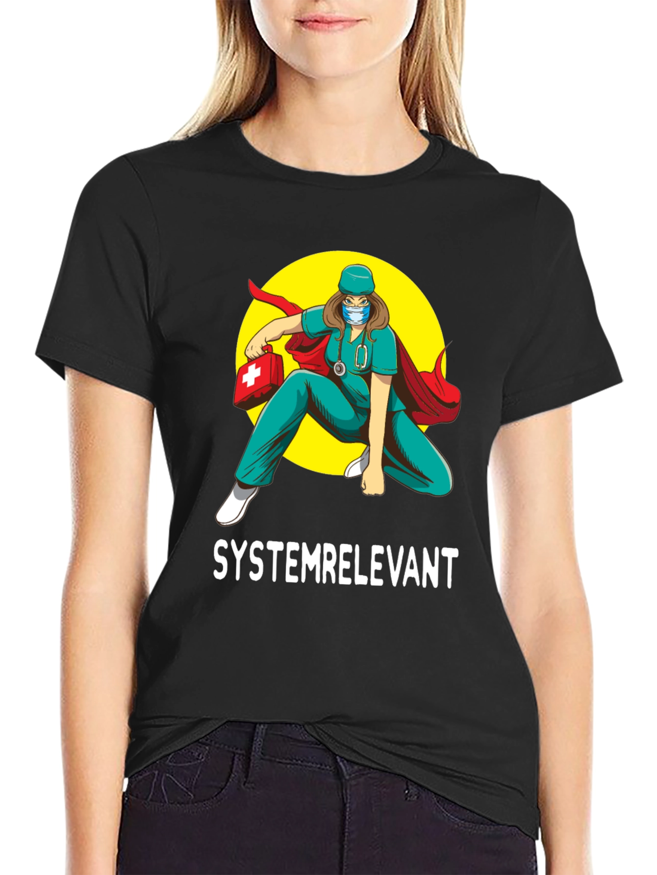 Systemrelevant Super Nurse T-Shirt