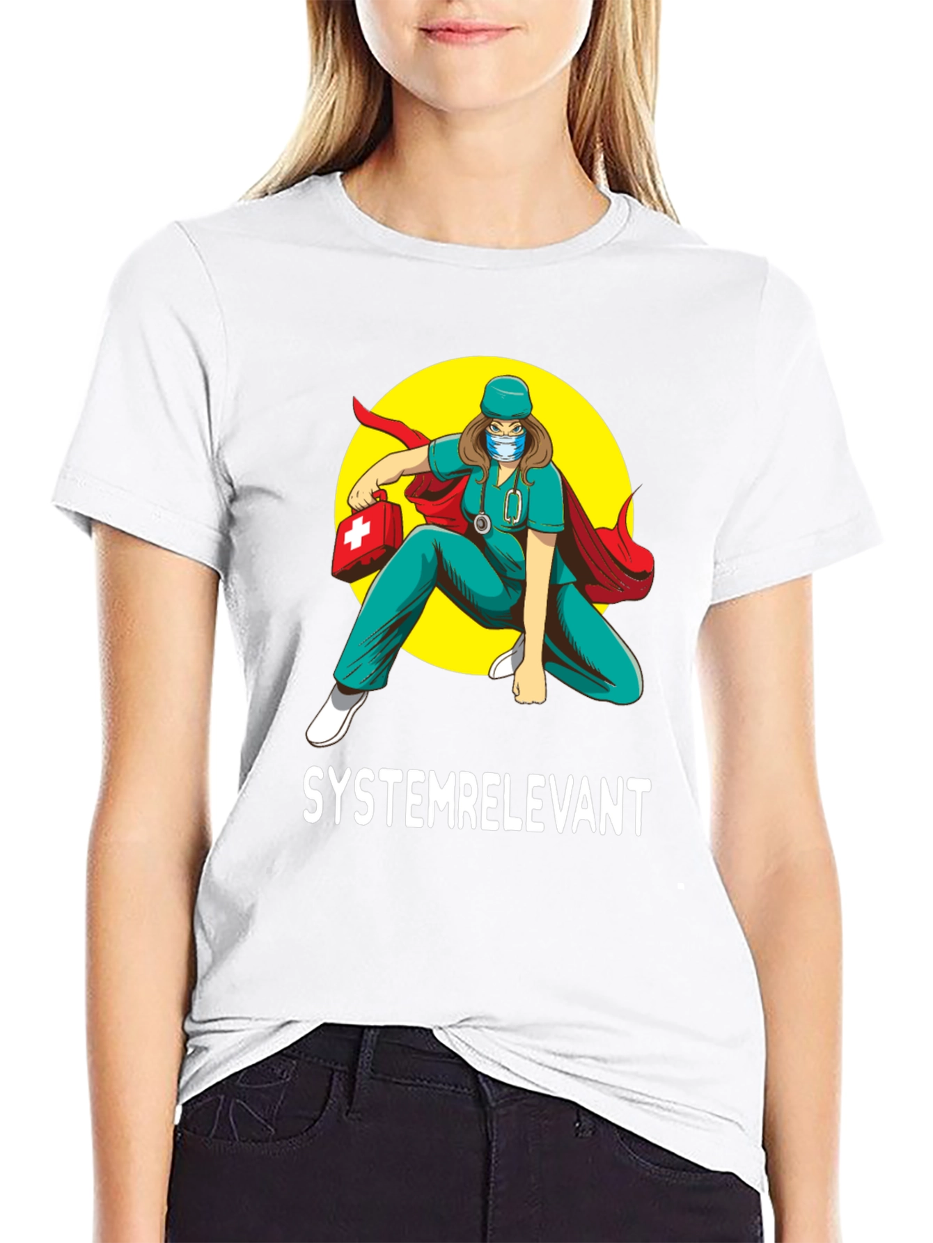 Systemrelevant Super Nurse T-Shirt