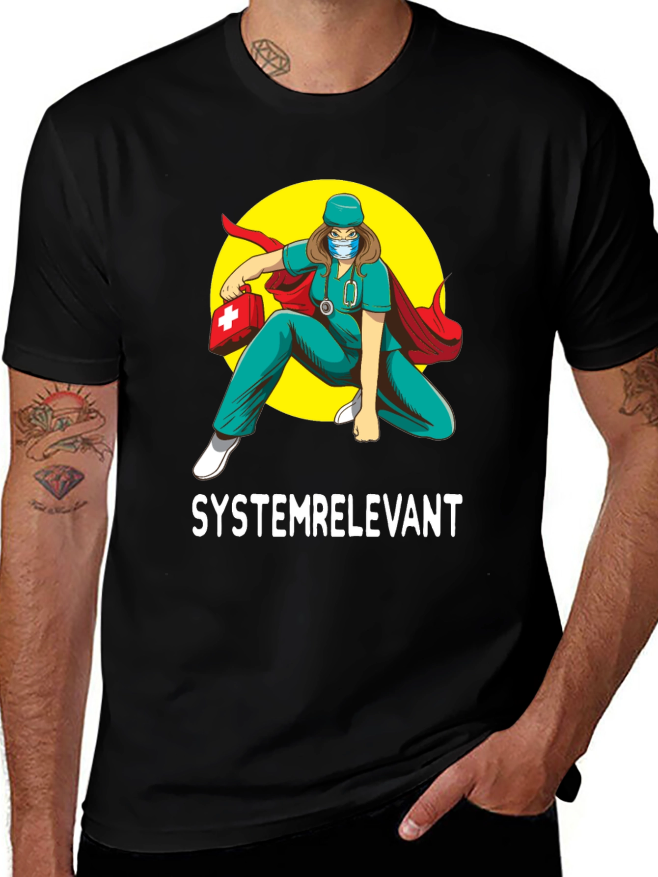 Systemrelevant Super Nurse T-Shirt