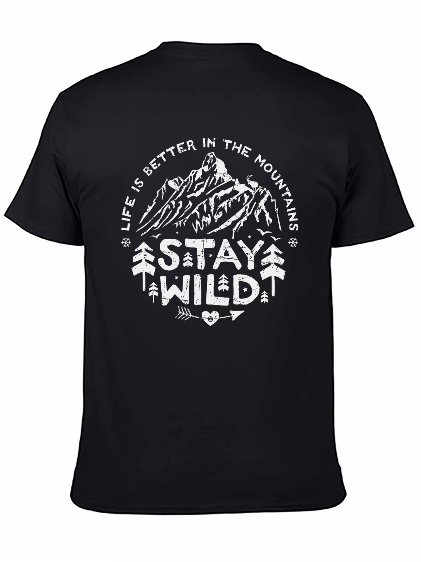 Stay Wild Mountain Graphic T-Shirt