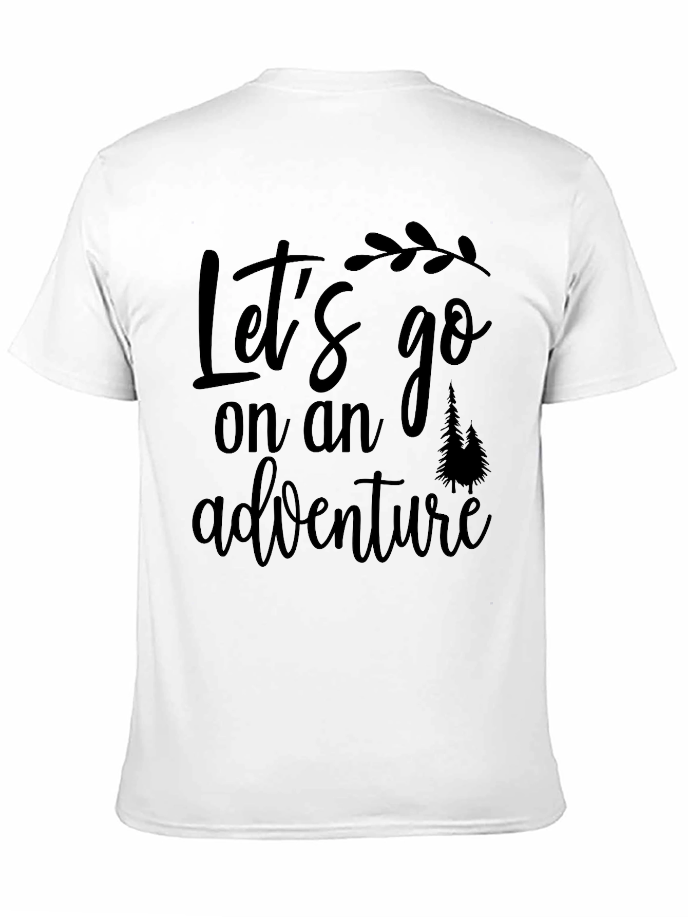 Adventure Awaits: Black Graphic Tee for Explorers