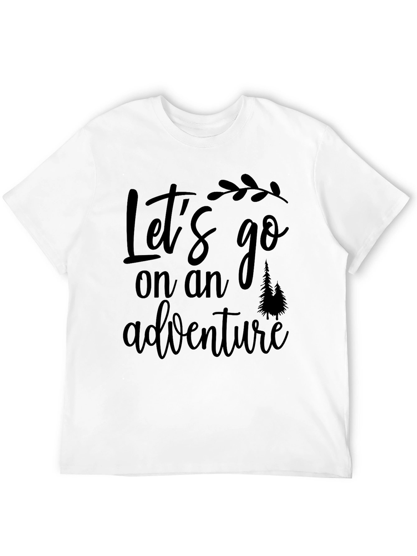 Adventure Awaits: Black Graphic Tee for Explorers