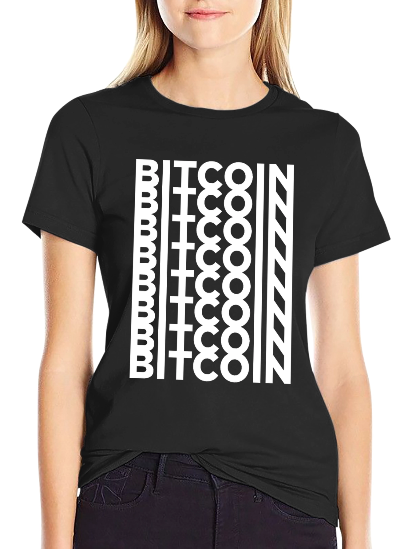Bitcoin Crypto T-Shirt - Black Casual Tee