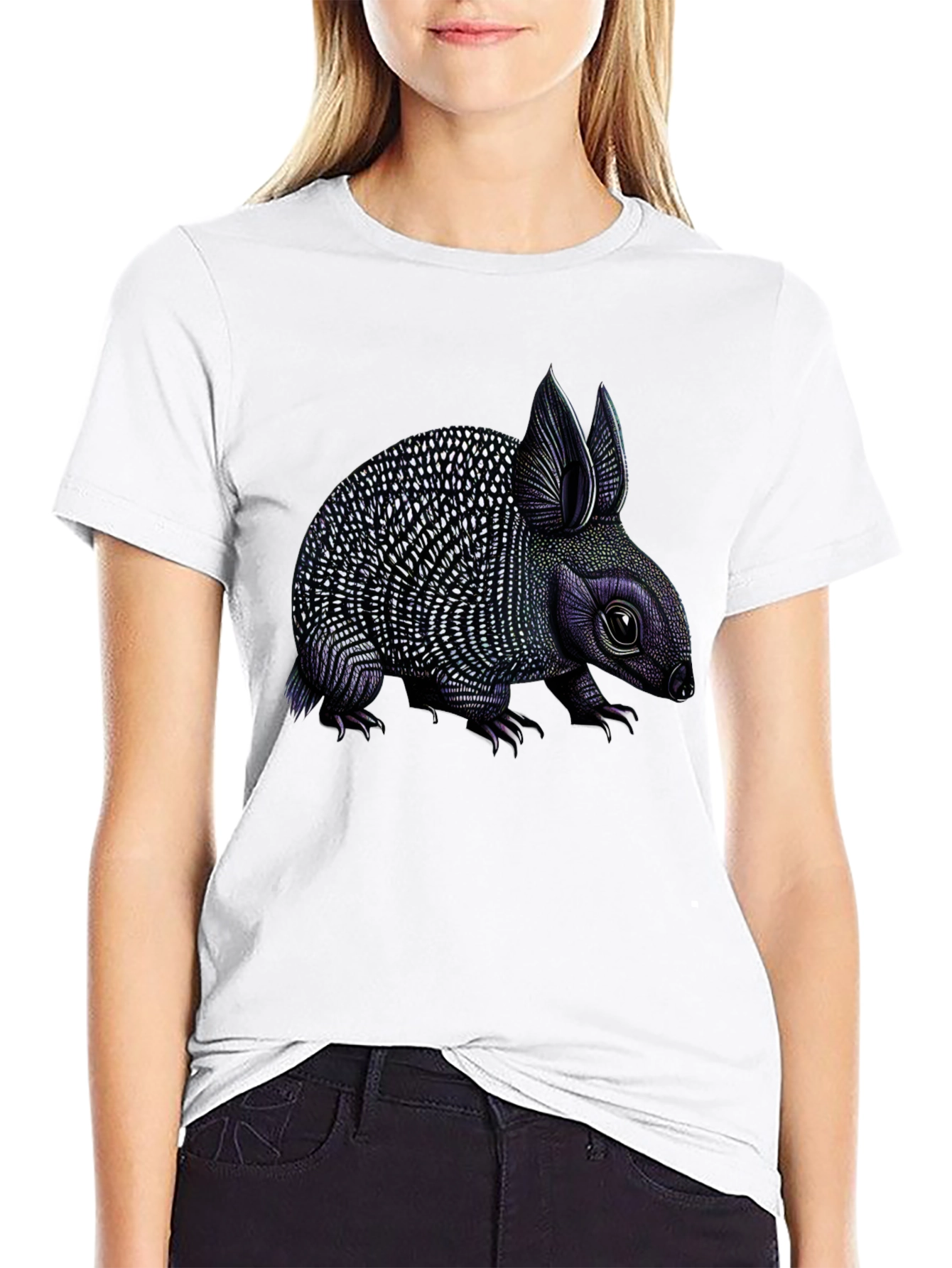 Unique Creature Graphic Tee - Black
