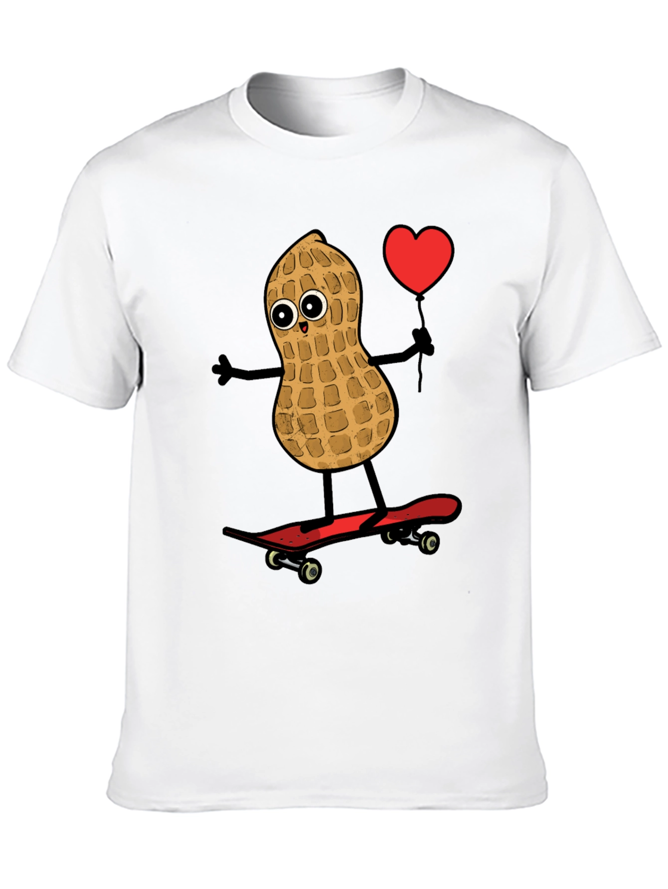 Peanut Skateboarder Graphic Tee - Heart Balloon