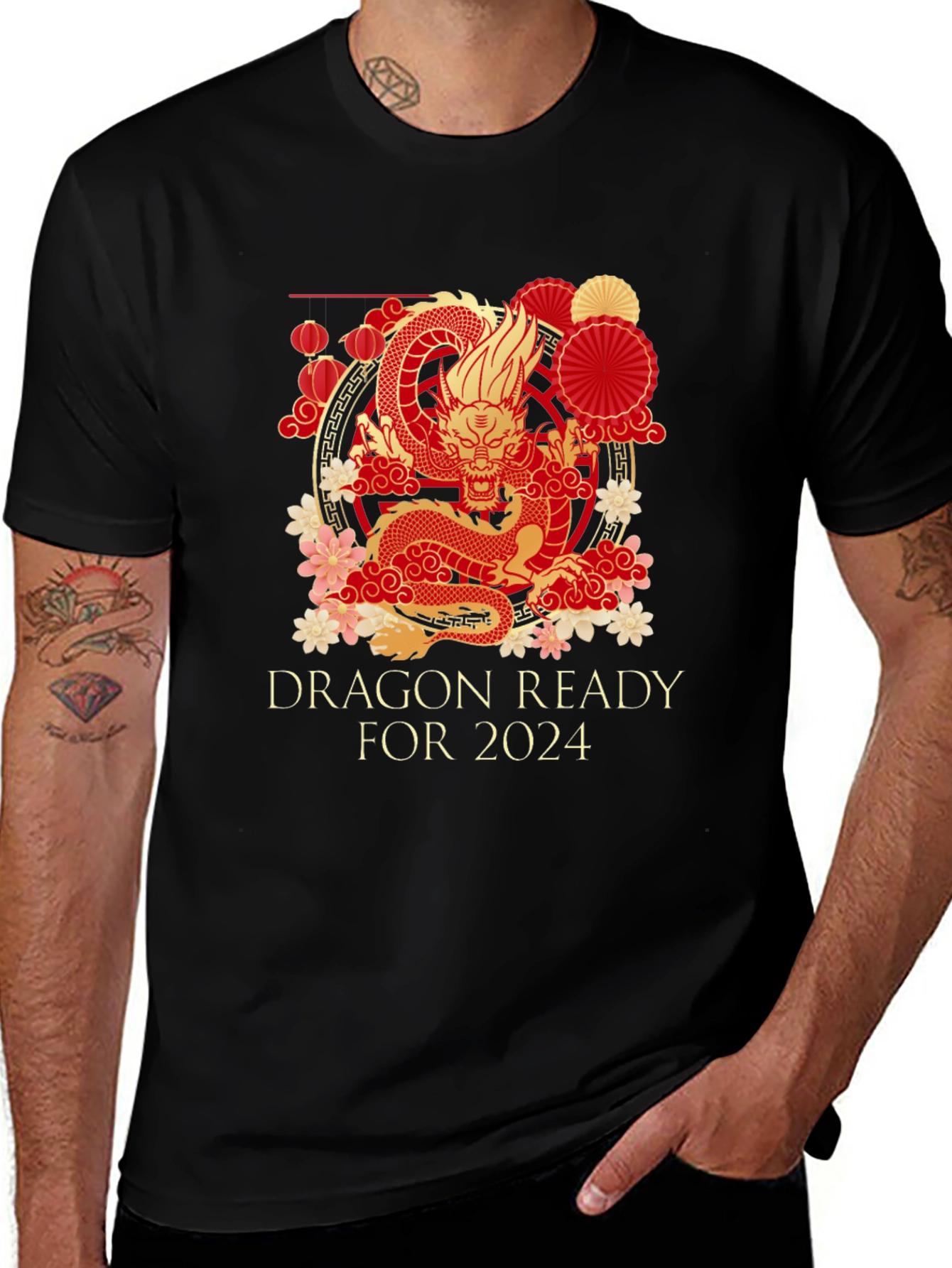 Dragon Ready for 2024 Black T-Shirt