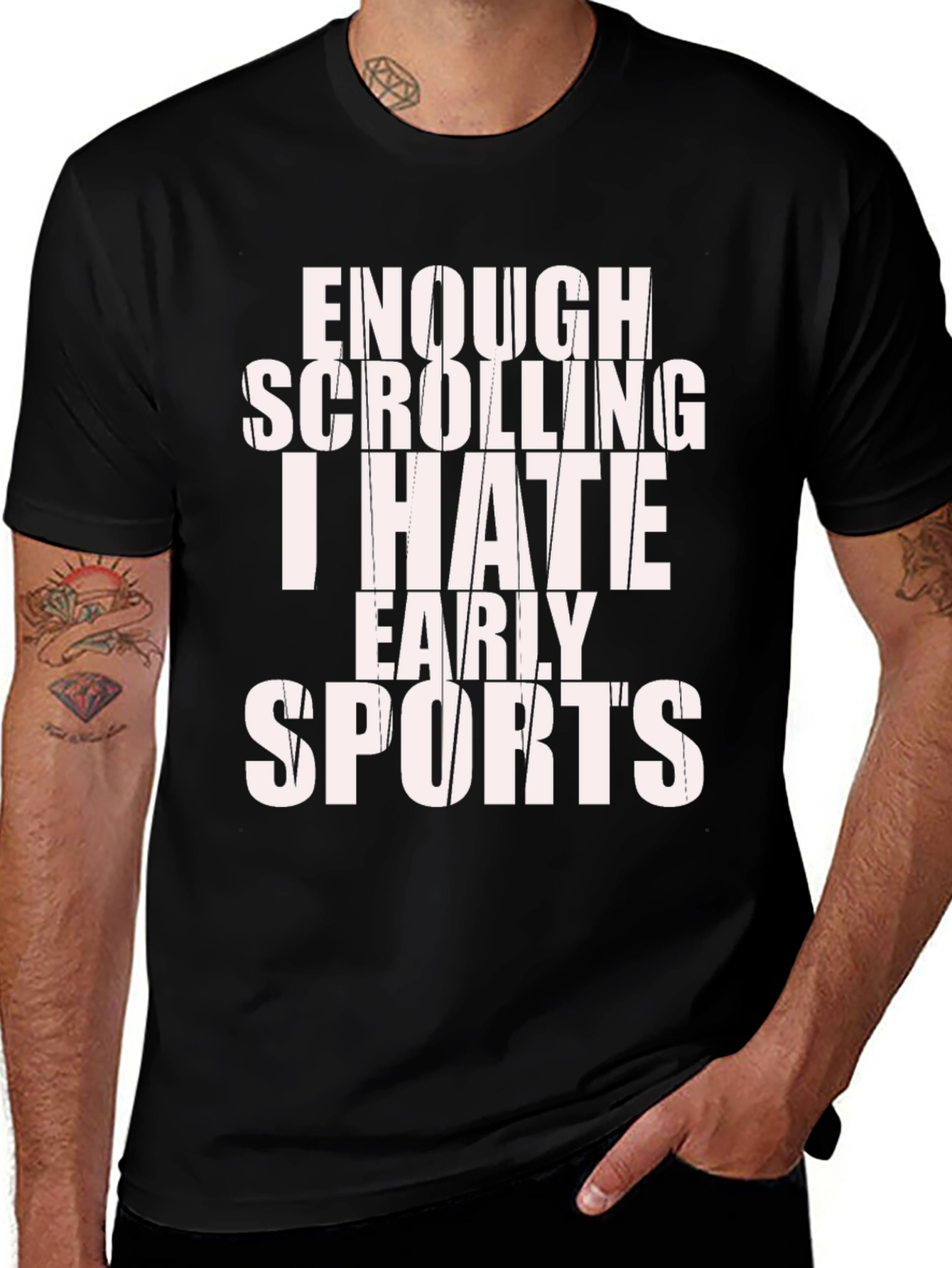 Funny Sports Hater T-Shirt - Enough Scrolling!