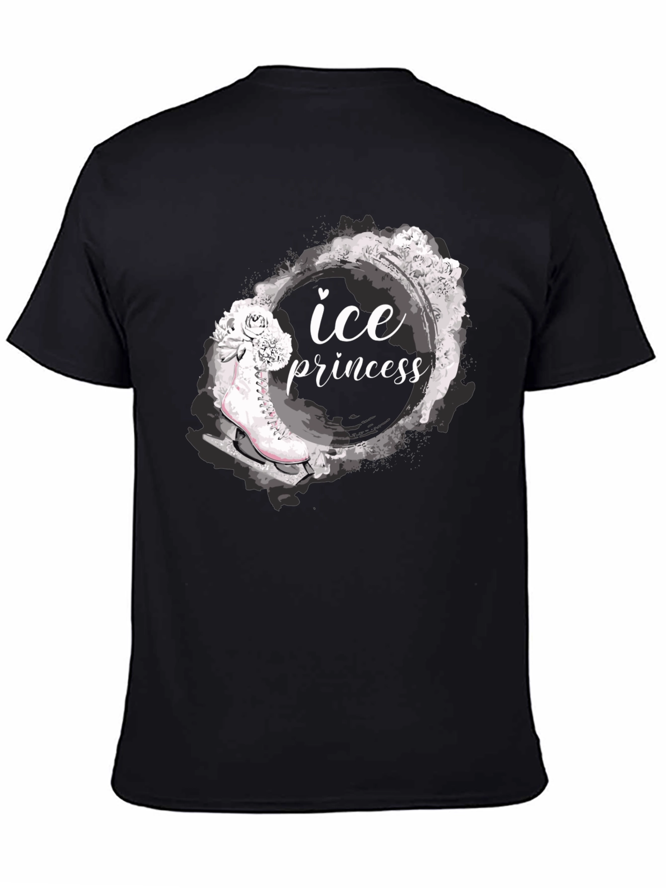 Ice Princess Graphic T-Shirt - Black Tee
