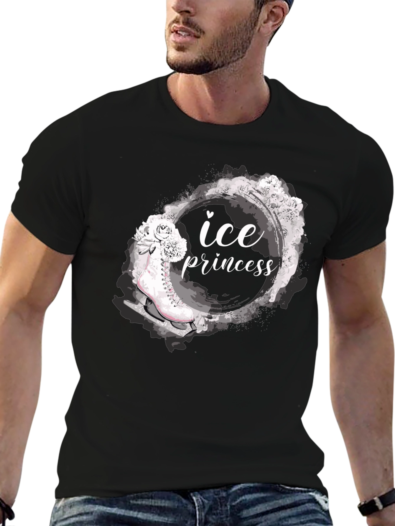 Ice Princess Graphic T-Shirt - Black Tee