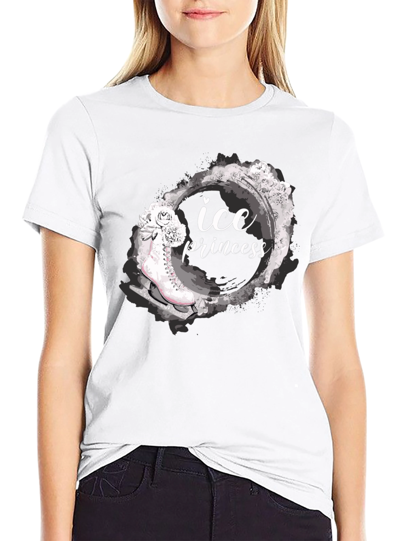 Ice Princess Graphic T-Shirt - Black Tee