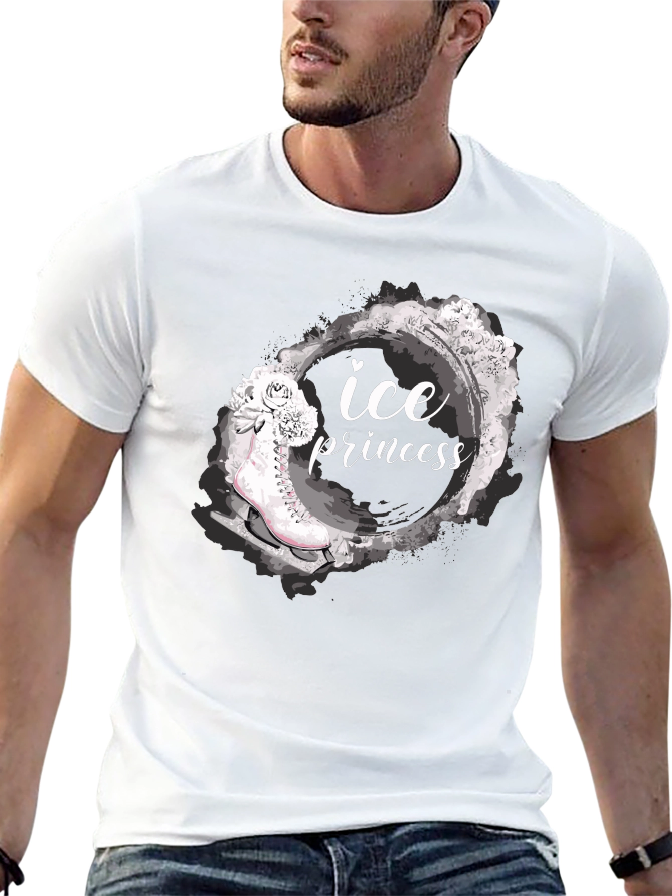 Ice Princess Graphic T-Shirt - Black Tee