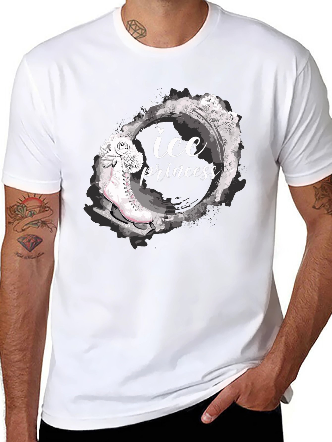 Ice Princess Graphic T-Shirt - Black Tee