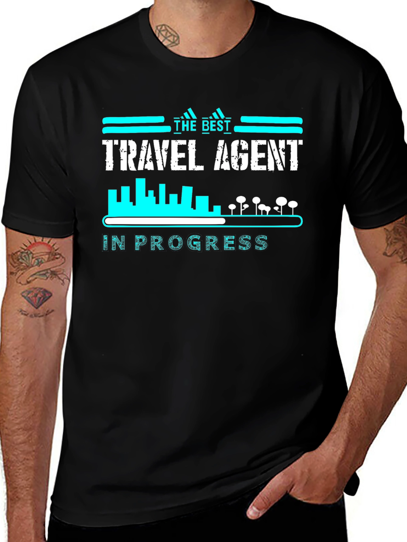 The Best Travel Agent in Progress Graphic Tee