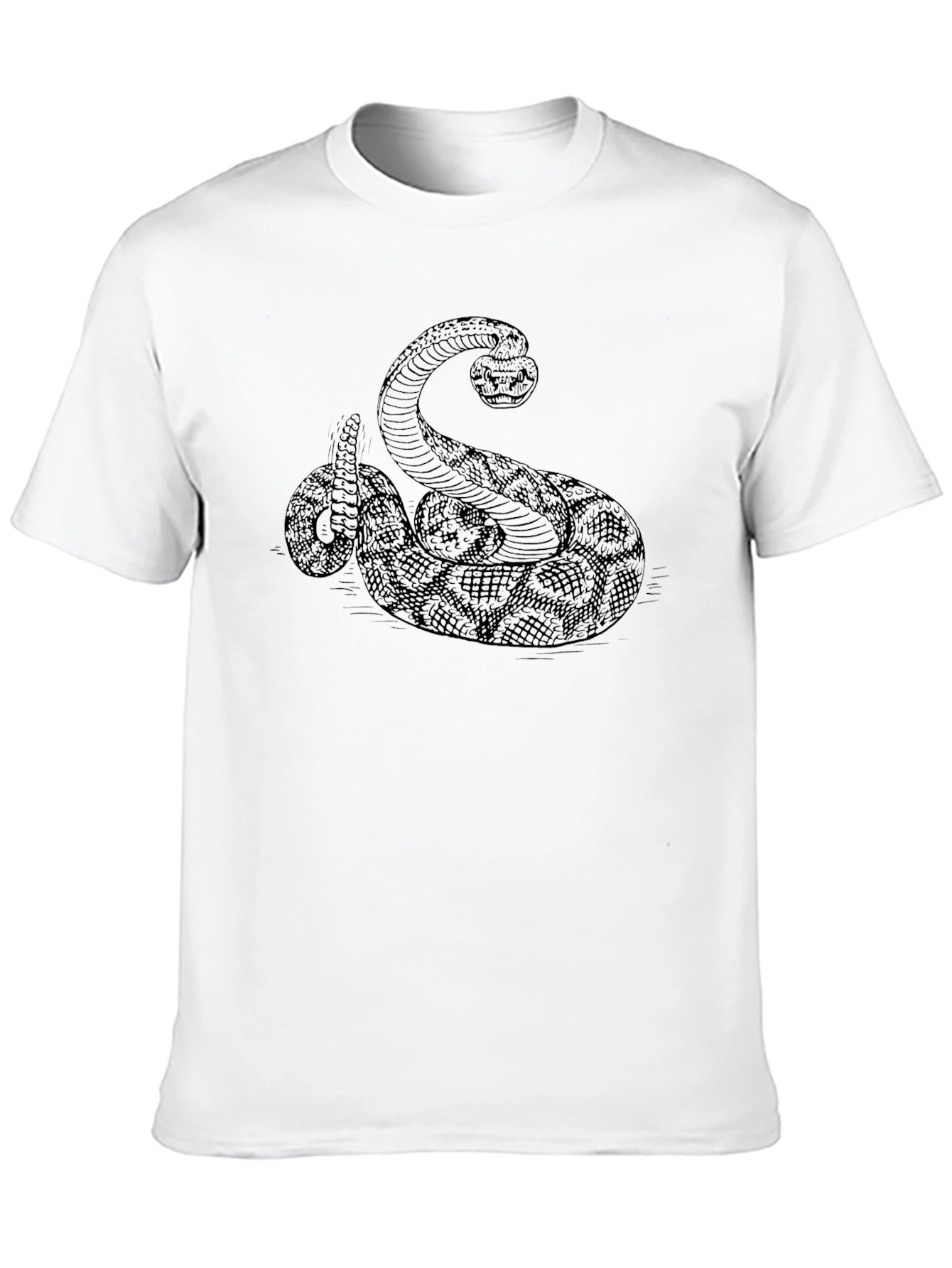 Snake Graphic T-Shirt - Black