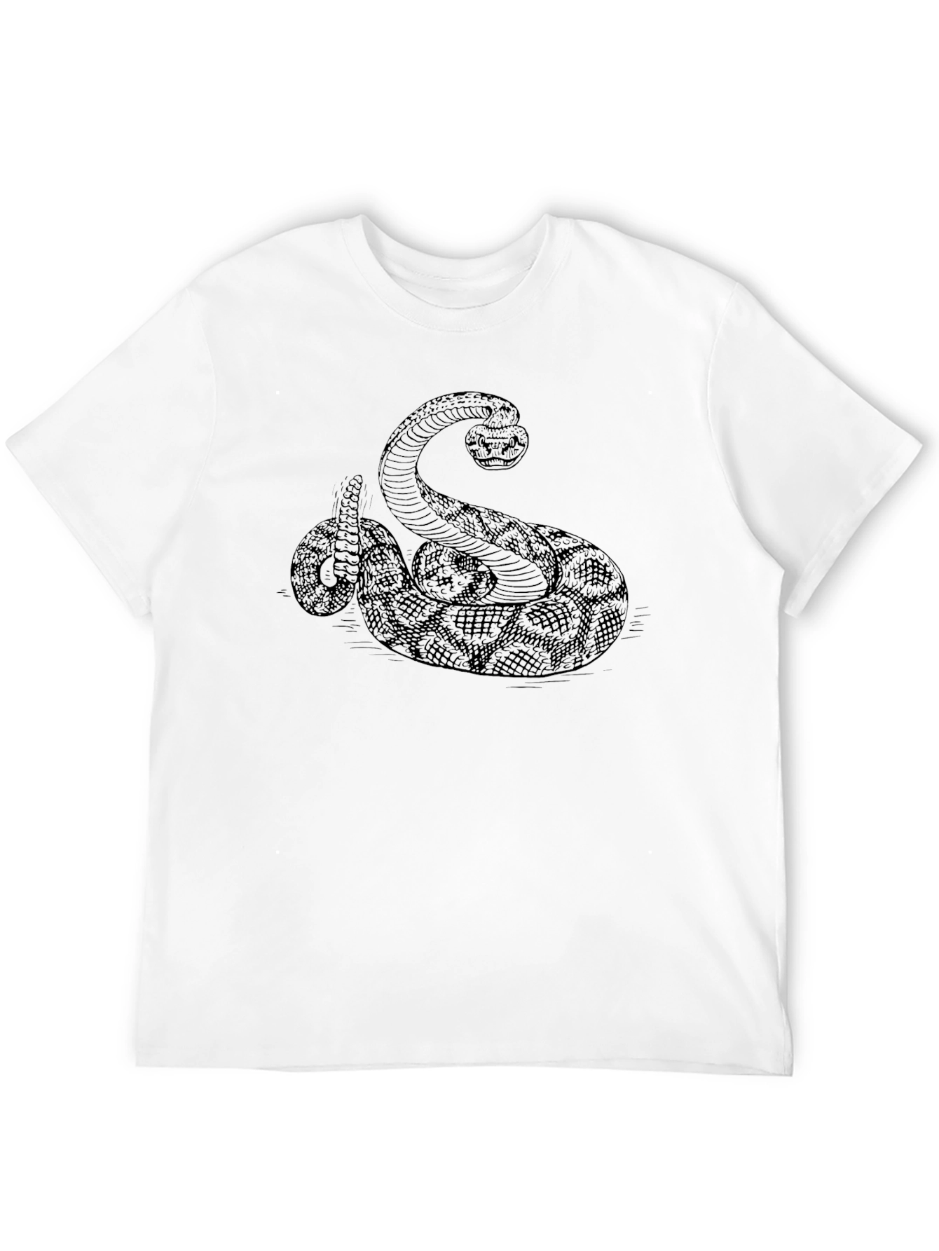 Snake Graphic T-Shirt - Black