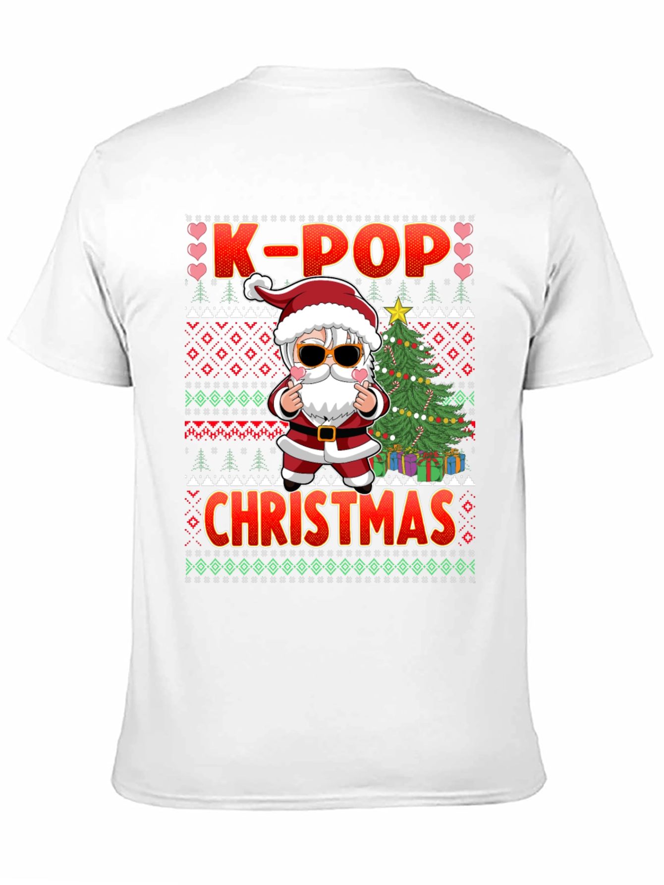 K-Pop Christmas Santa Graphic Tee