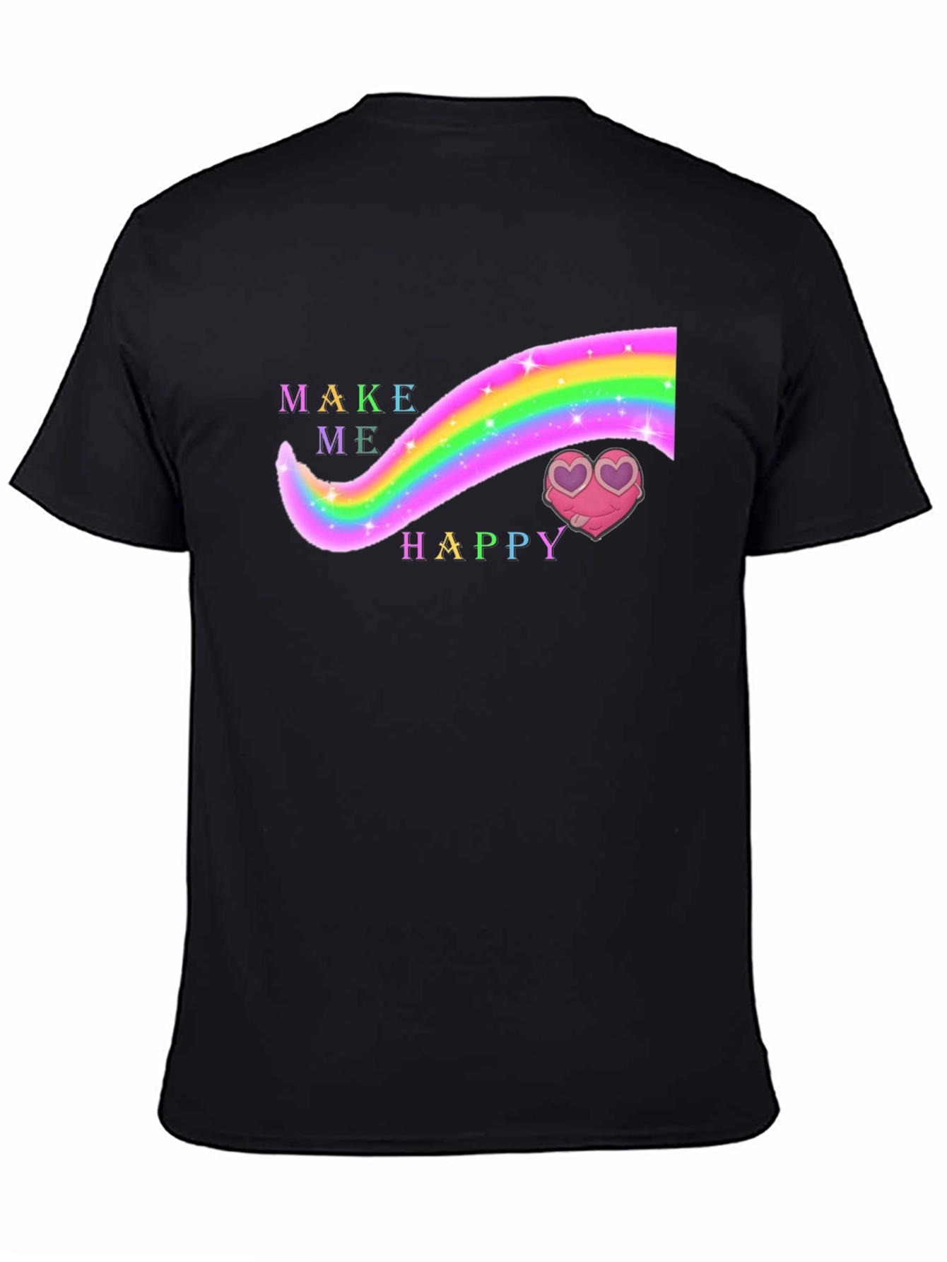 Make Me Happy Rainbow Heart T-Shirt