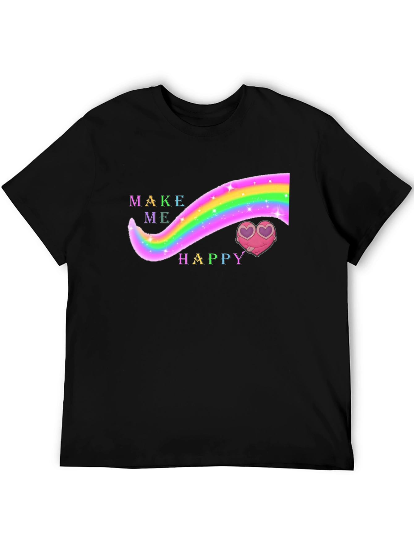 Make Me Happy Rainbow Heart T-Shirt