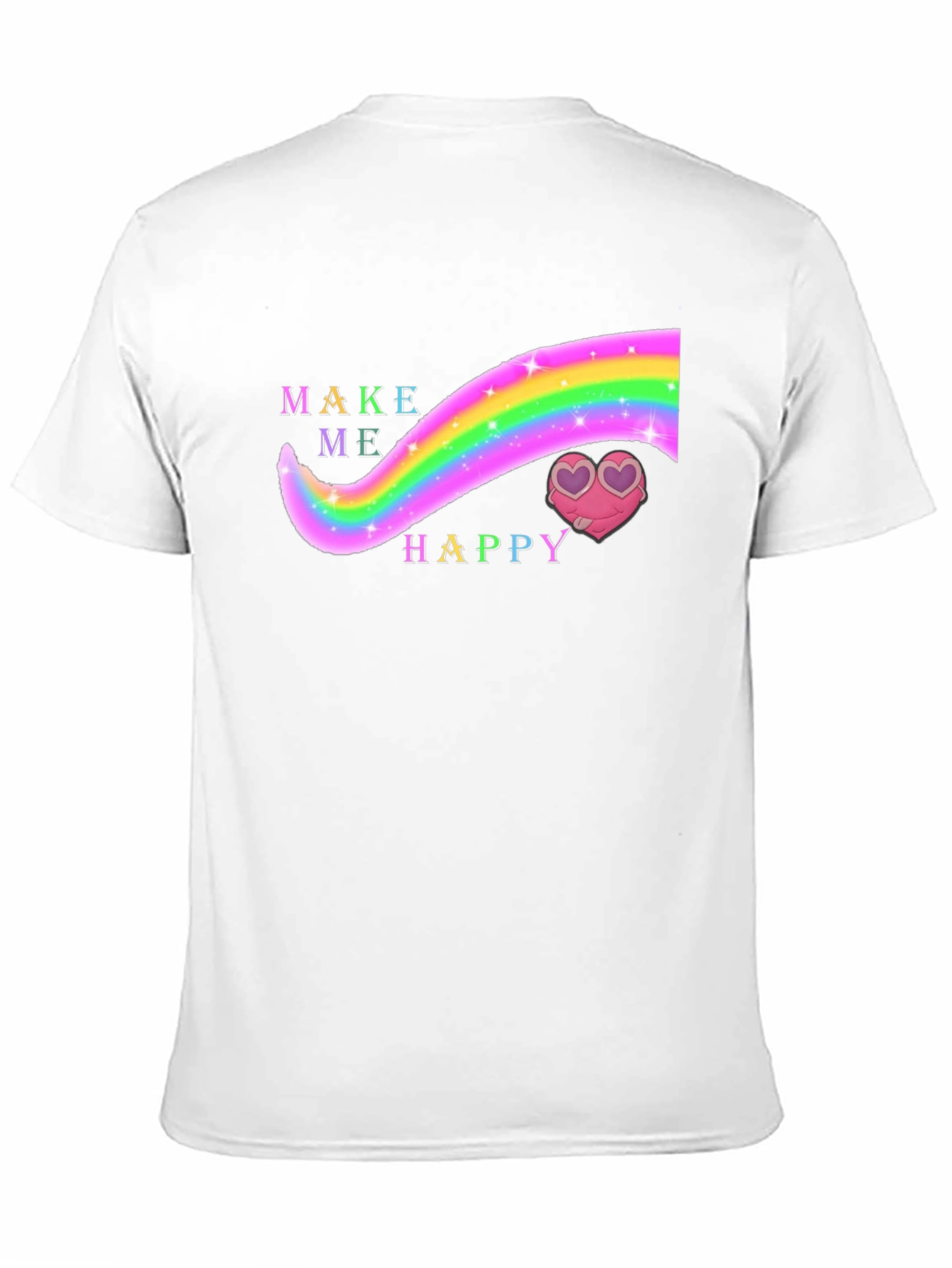 Make Me Happy Rainbow Heart T-Shirt