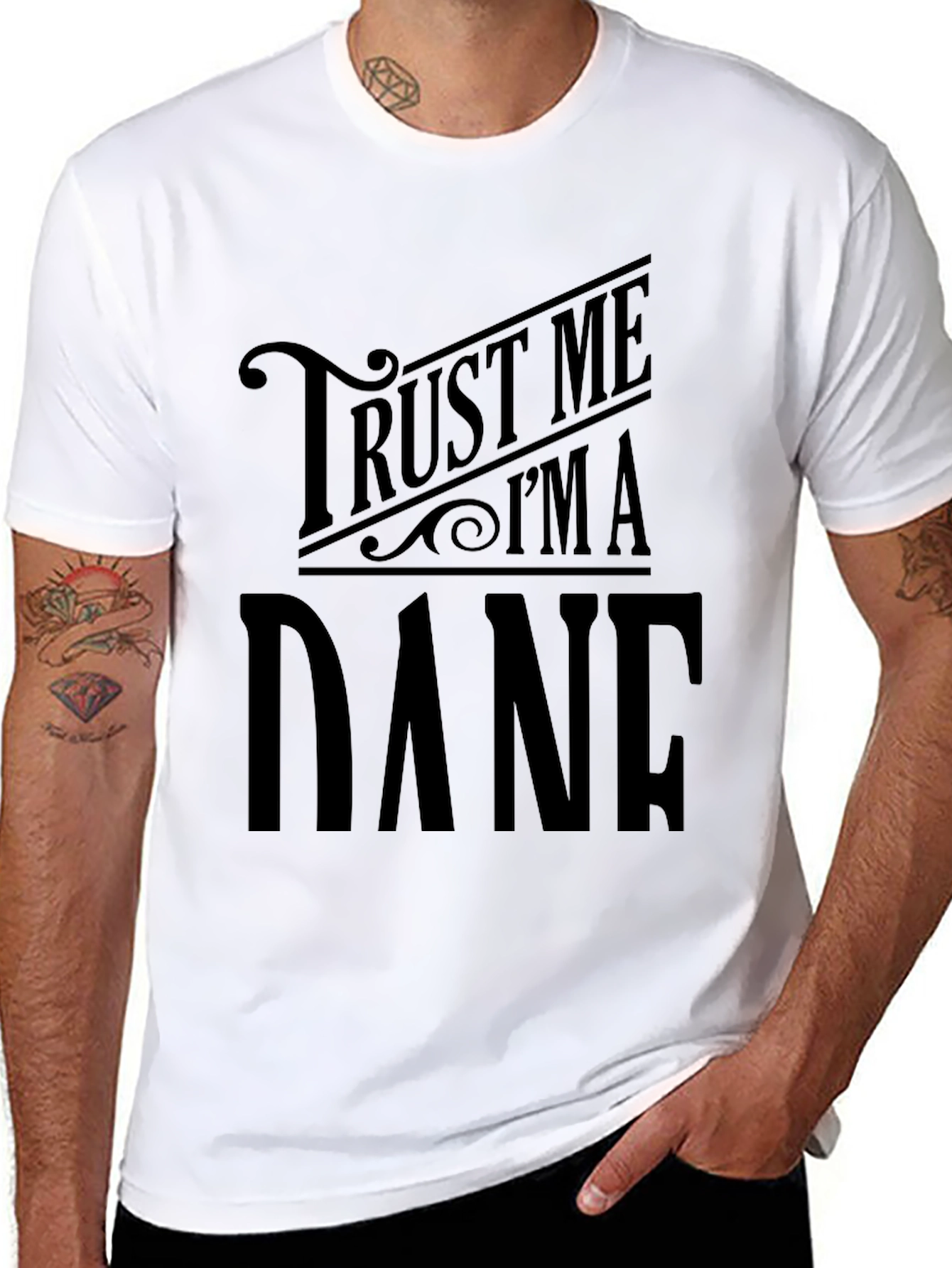 Trust Me Im a Dane Black T-Shirt