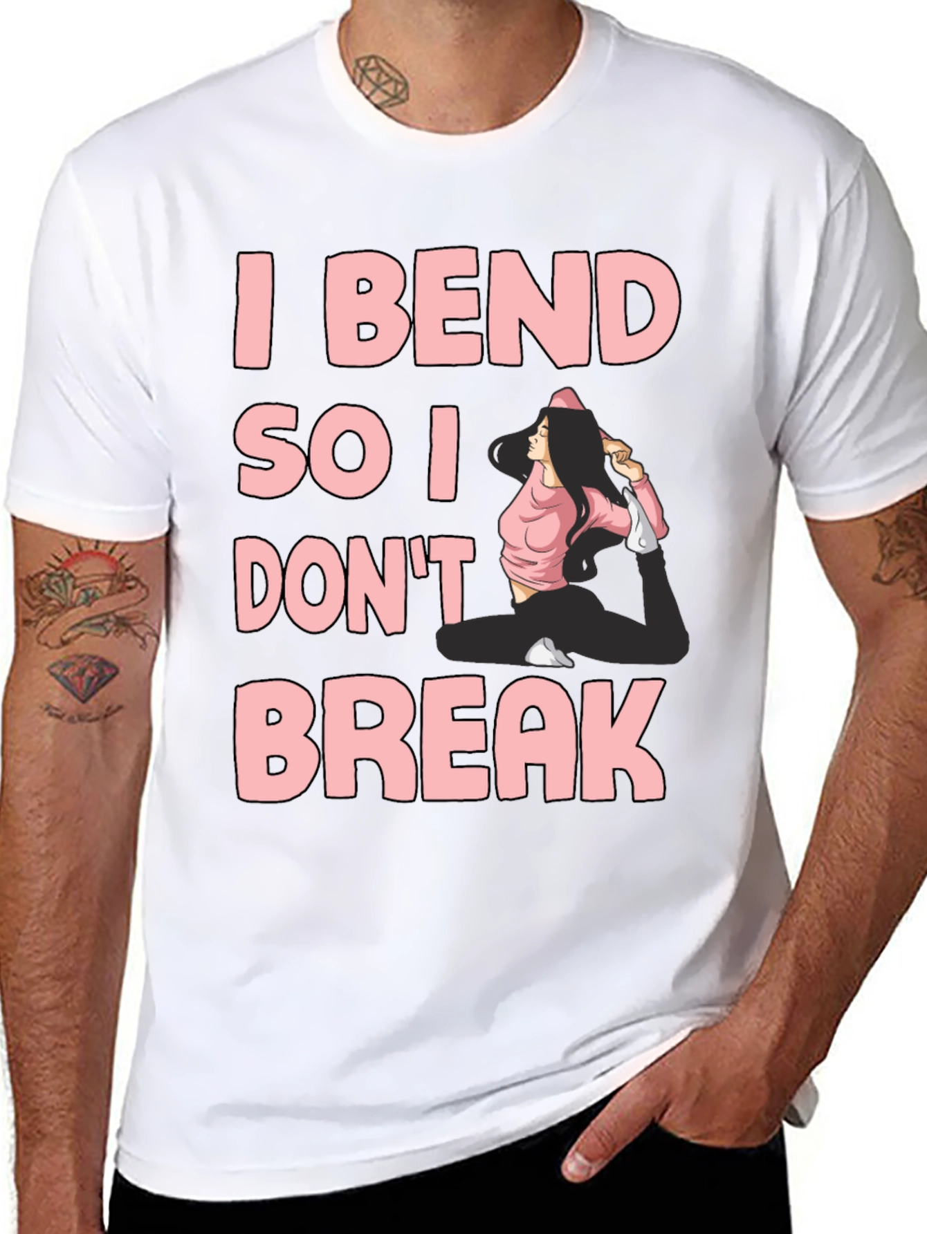 I Bend So I Dont Break Yoga T-Shirt