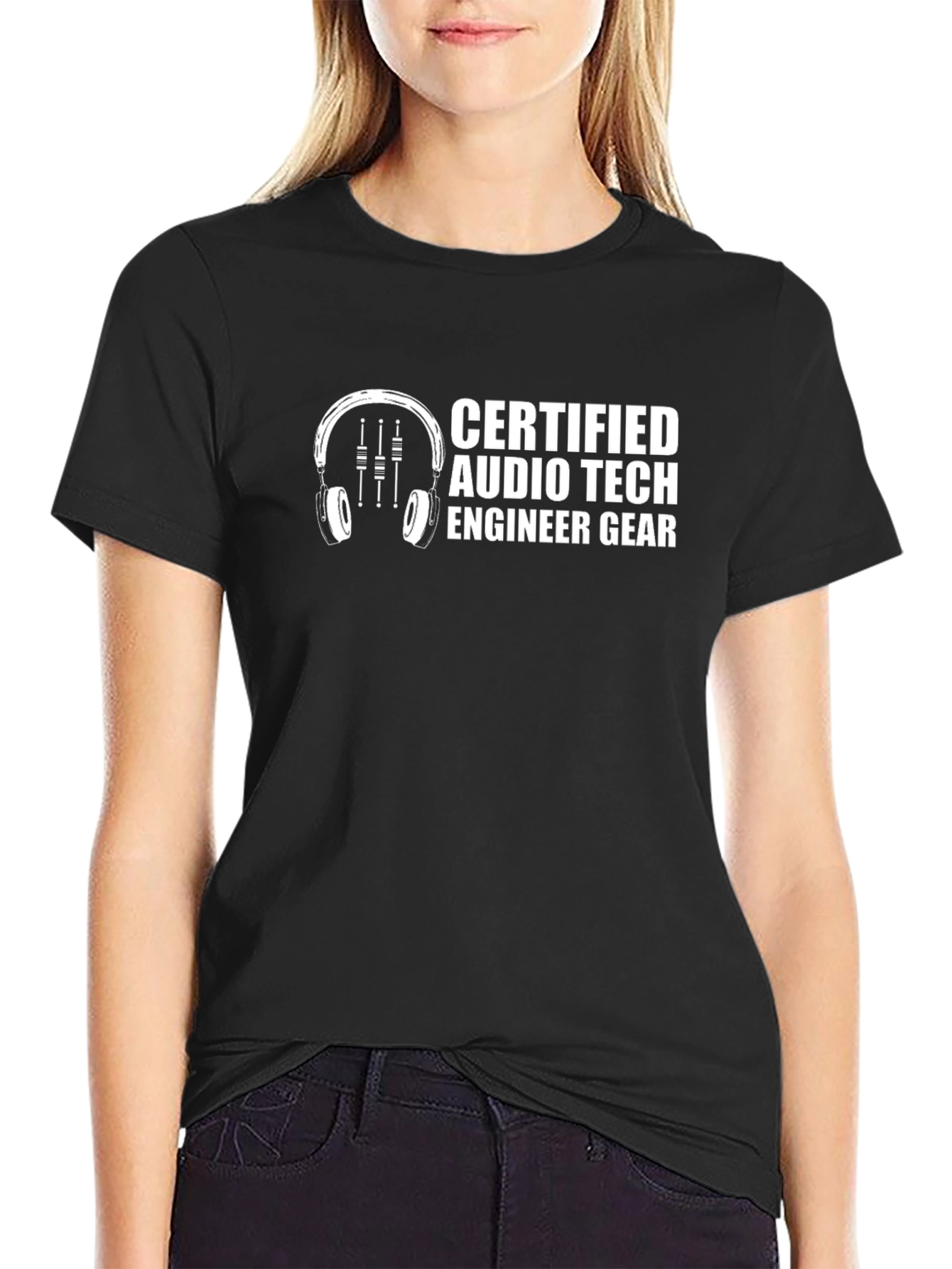 Certified Audio Tech Engineer Gear T-Shirt