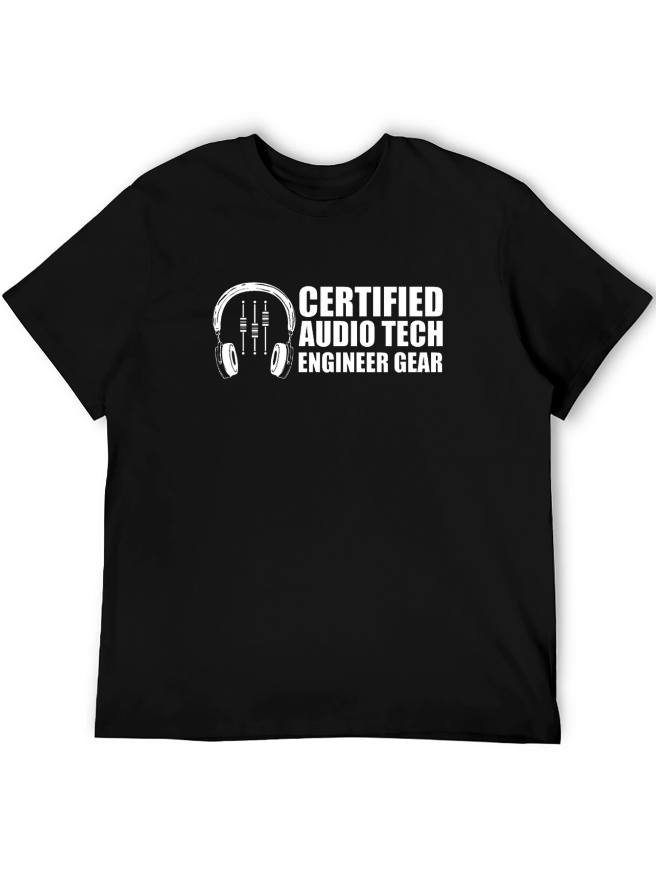 Certified Audio Tech Engineer Gear T-Shirt