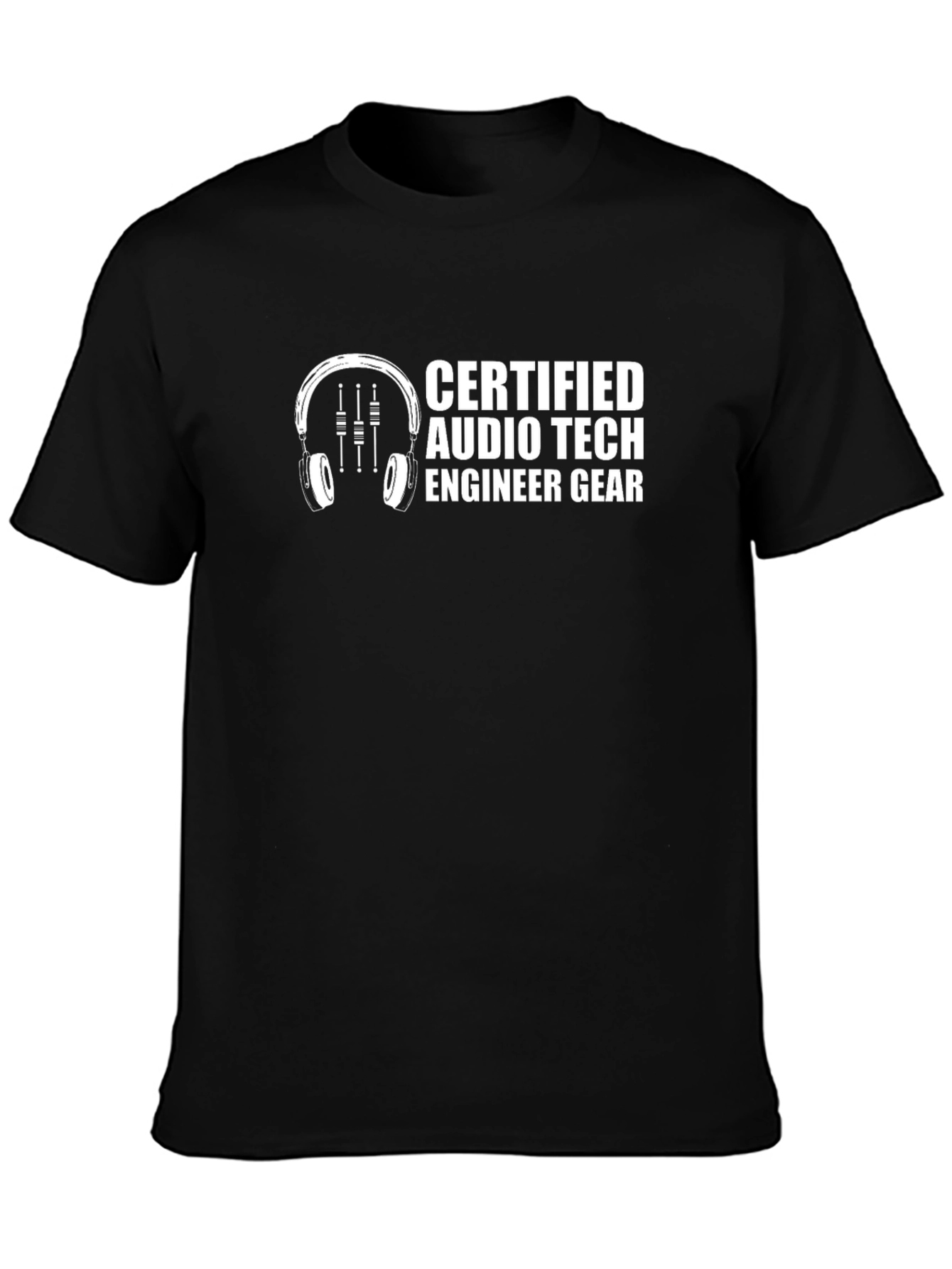 Certified Audio Tech Engineer Gear T-Shirt