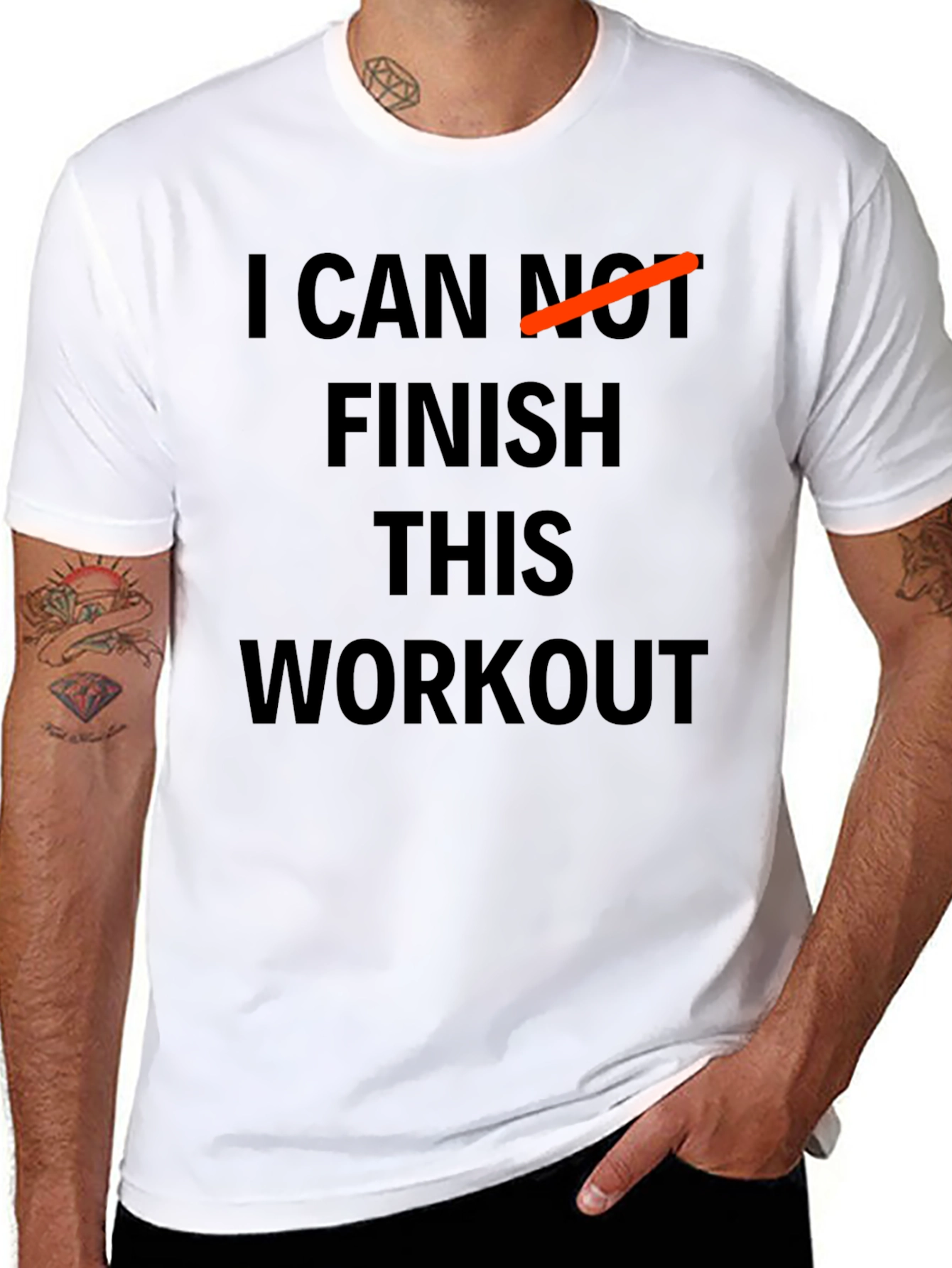 Funny Workout Motivation T-Shirt: I CAN Finish This