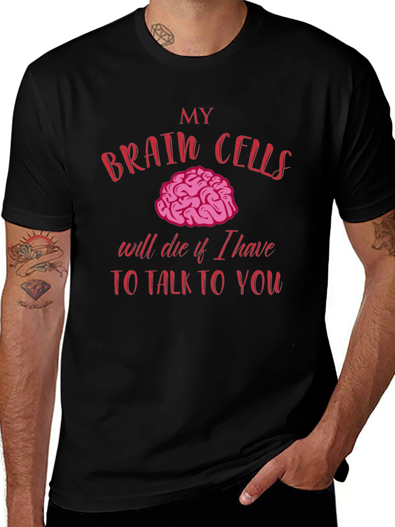 Brain Cells Humor T-Shirt